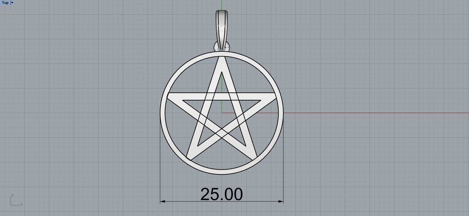 Star of David pendant model 323 3D print model_7