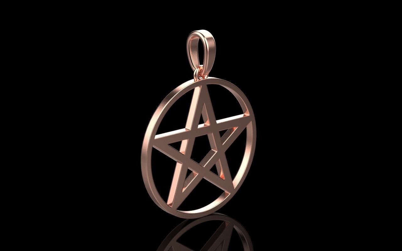 Star of David pendant model 323 3D print model_25