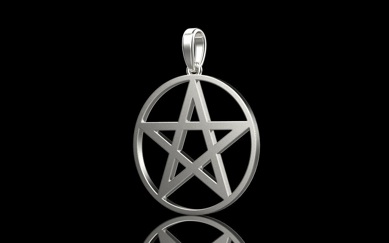 Star of David pendant model 323 3D print model_3