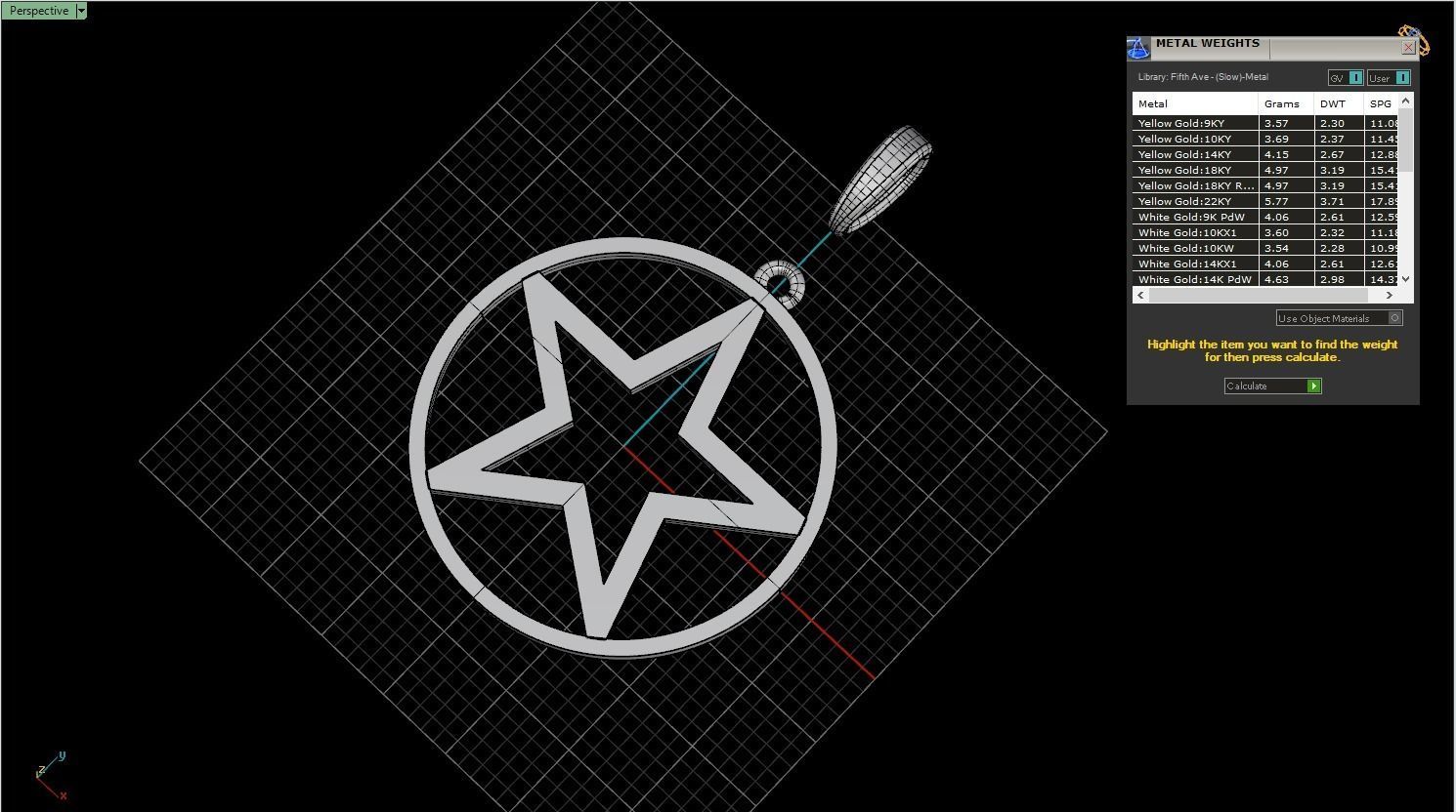 Star pendant model 324 3D print model_4