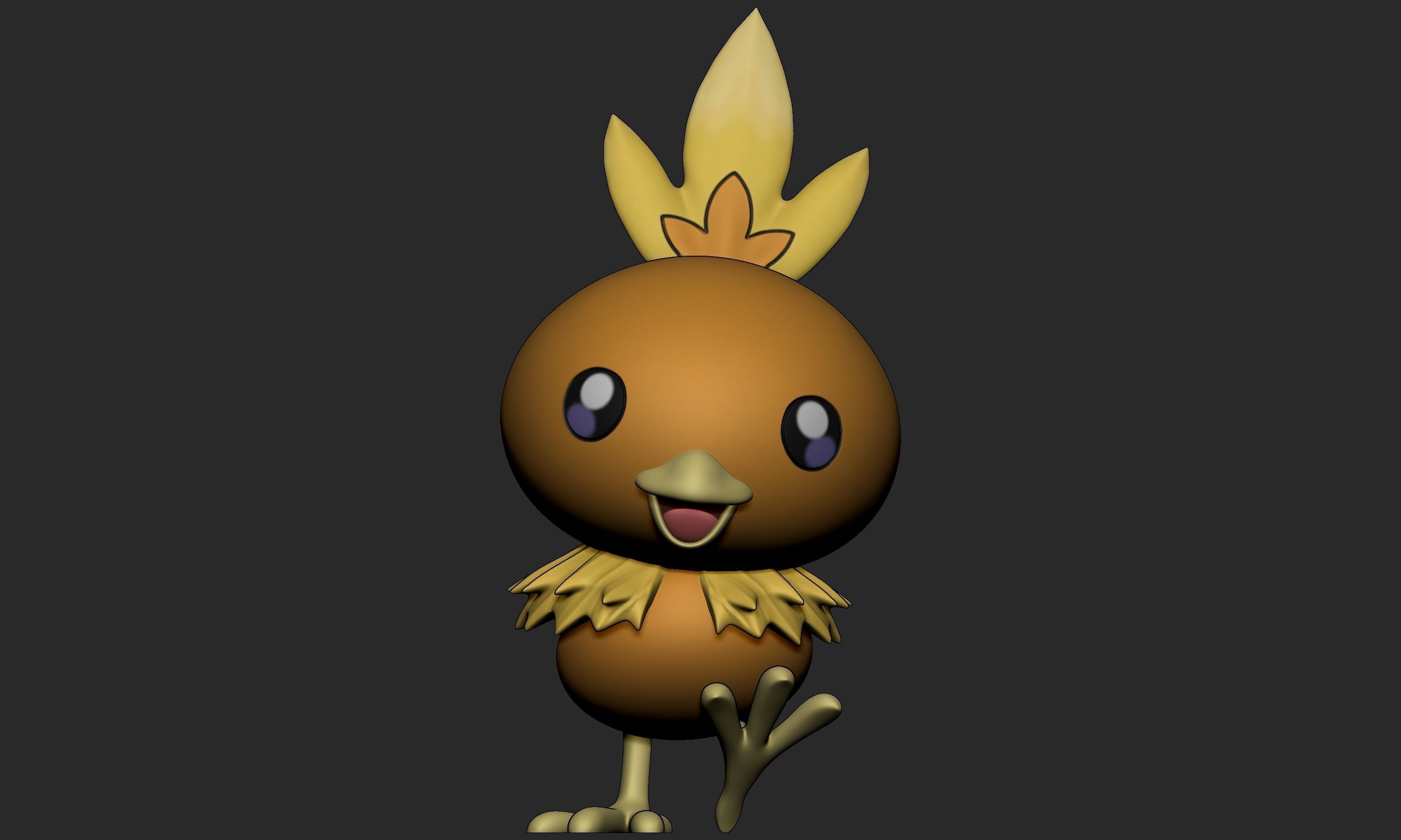 Pokemon - Torchic with 2 poses 3D print model_5