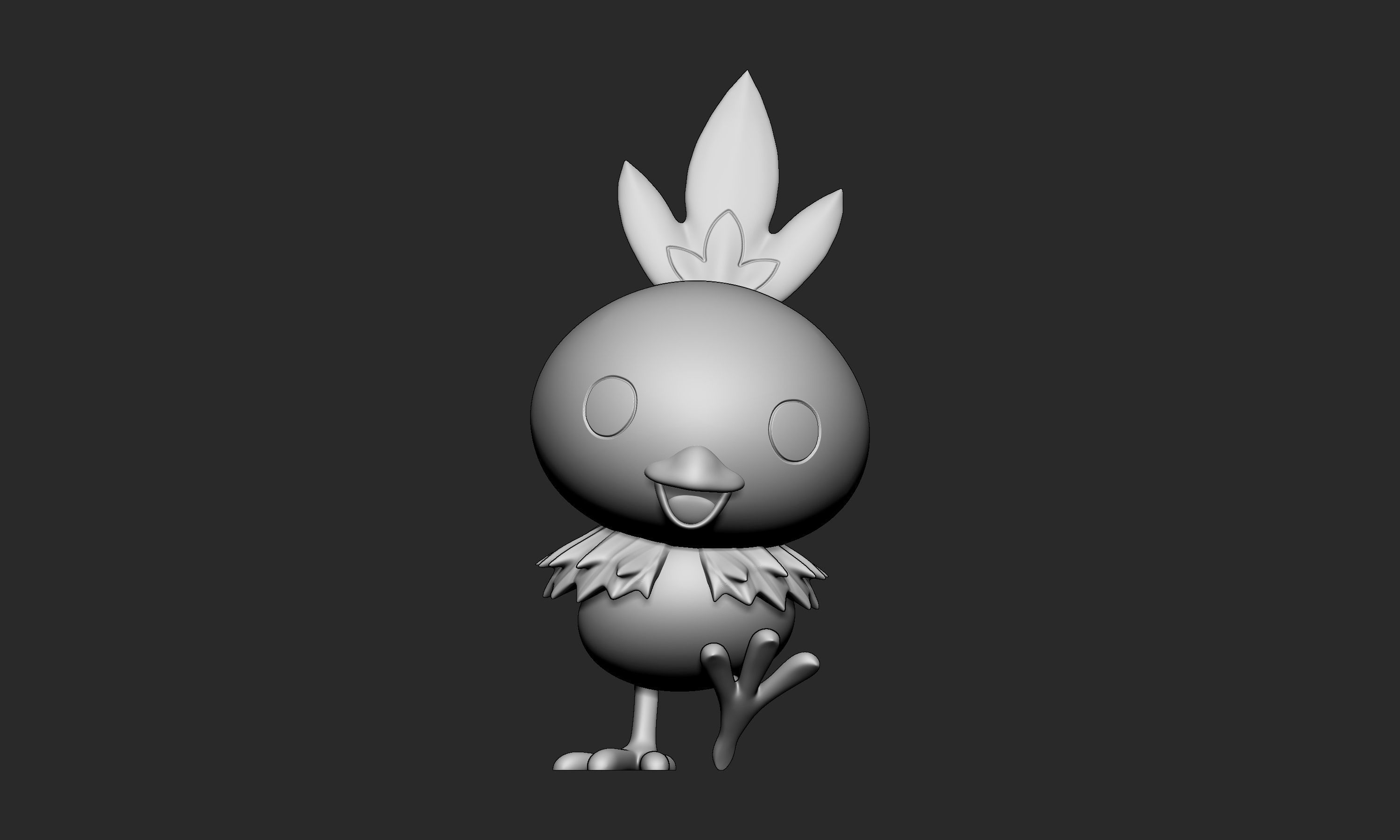 Pokemon - Torchic with 2 poses 3D print model_7