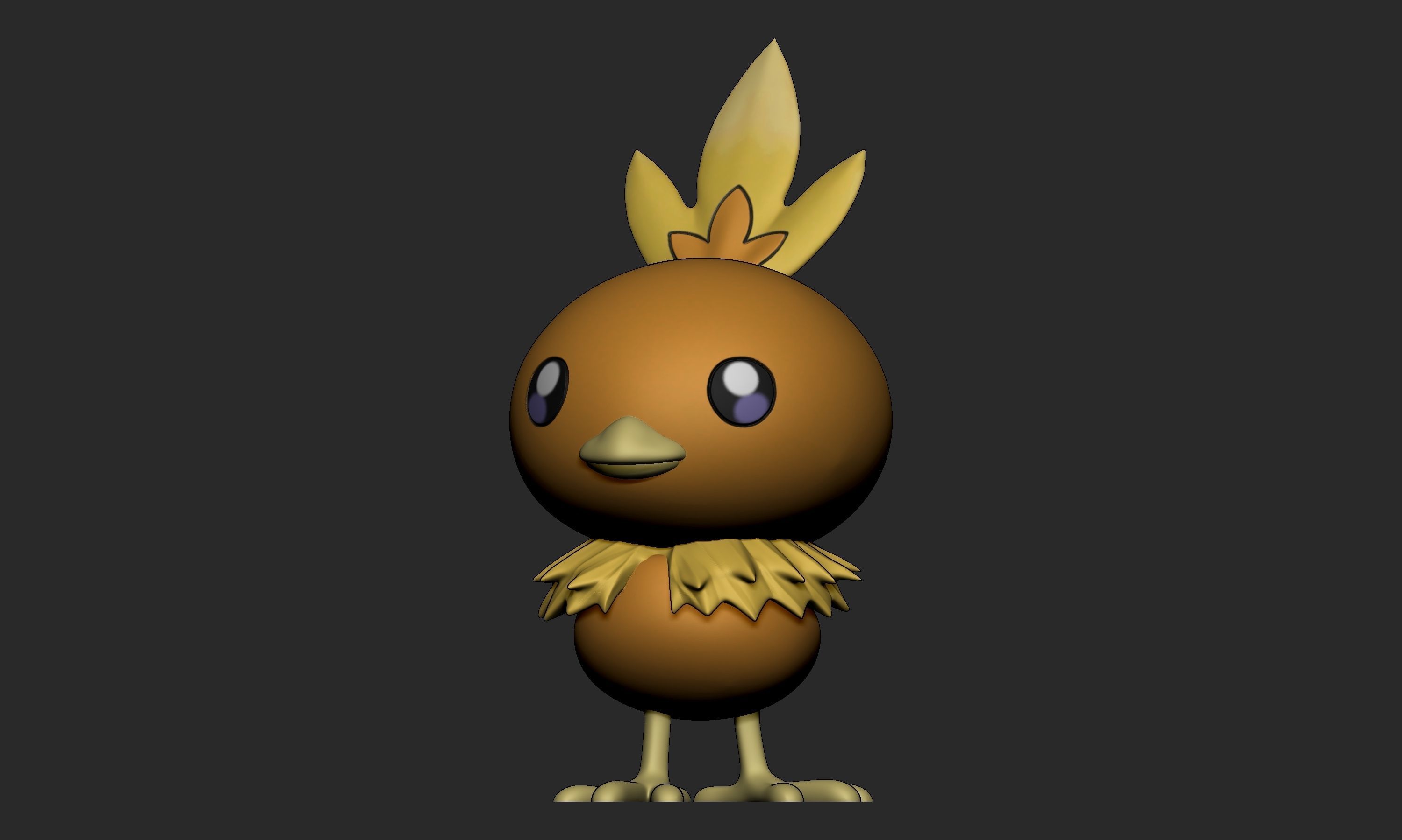 Pokemon - Torchic with 2 poses 3D print model_1
