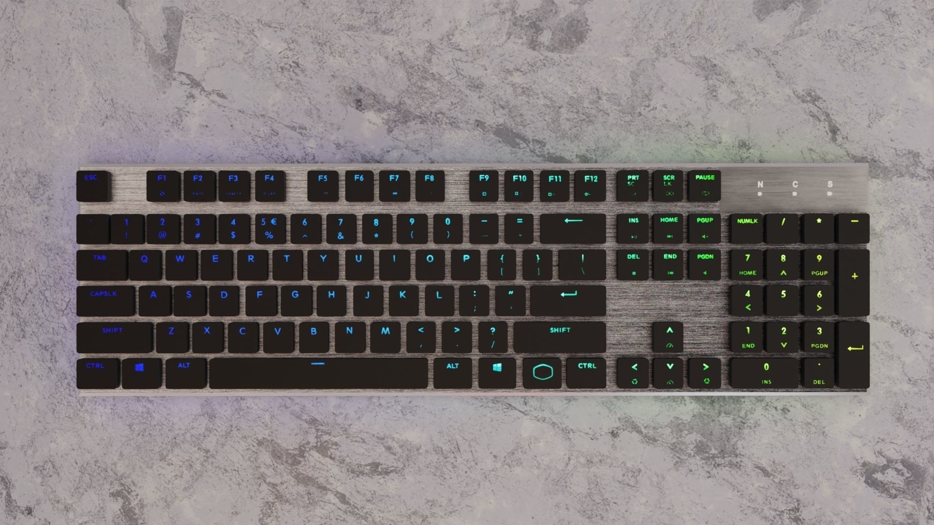 Cooler Master SK650 Keyboard rgb Low-poly 3D model_1
