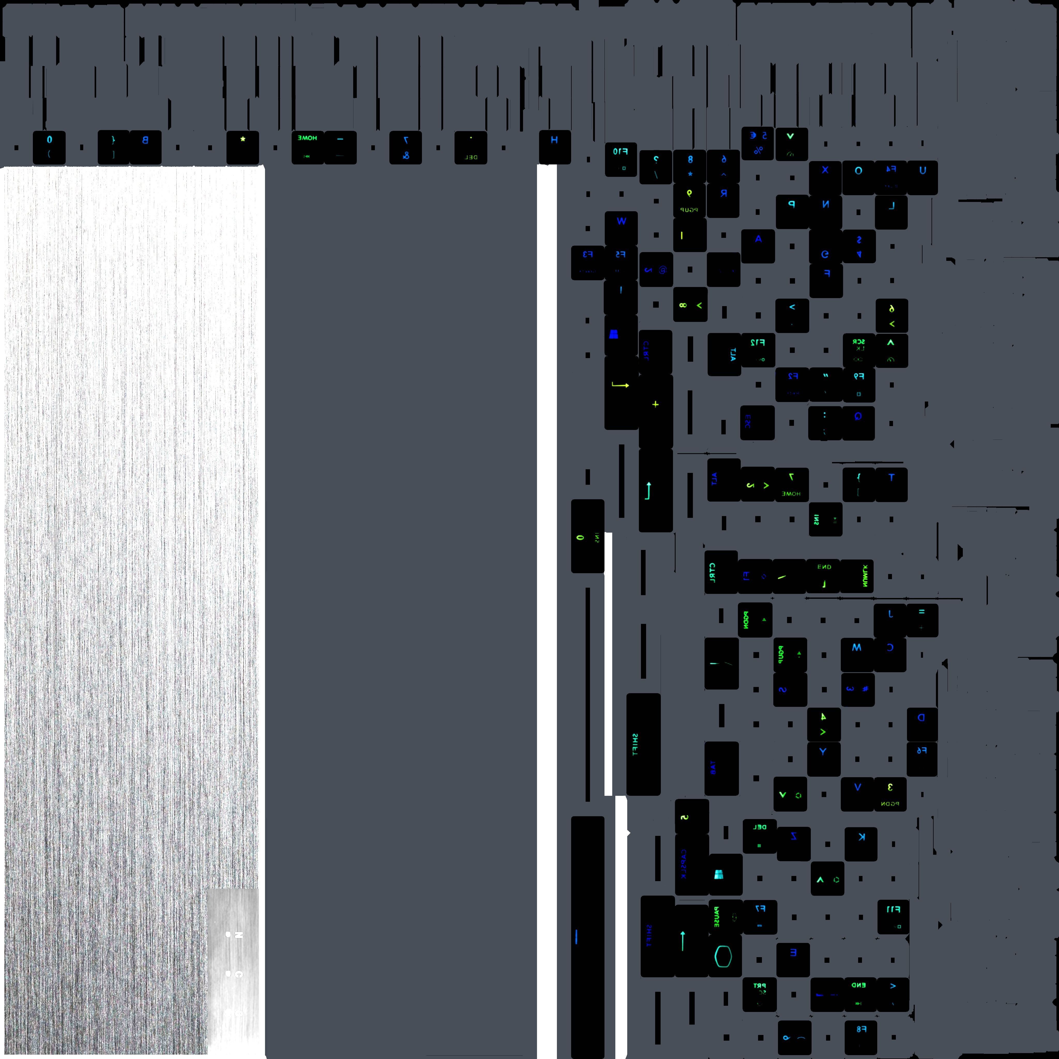 Cooler Master SK650 Keyboard rgb Low-poly 3D model_5