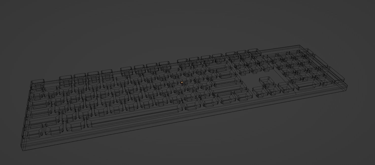 Cooler Master SK650 Keyboard rgb Low-poly 3D model_4