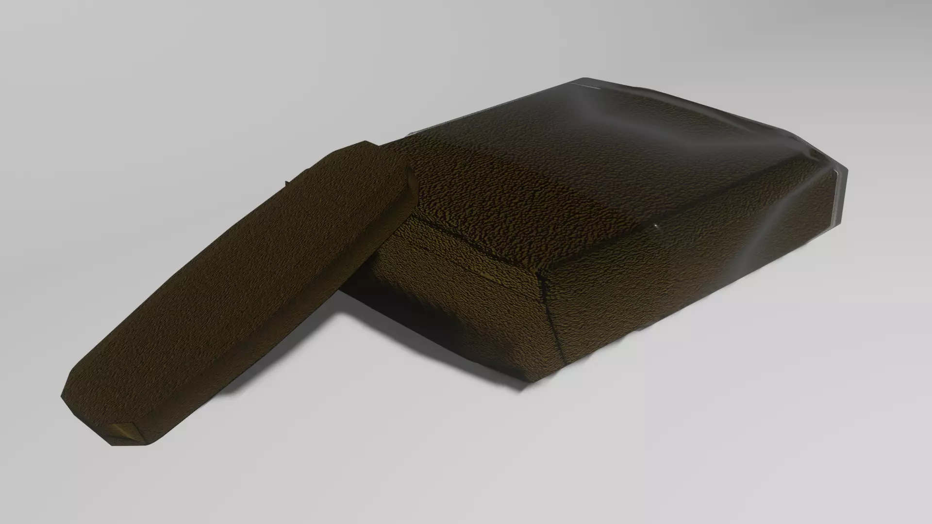 Cannabis Hash Brick Legal or Illegal Low-poly 3D model_0