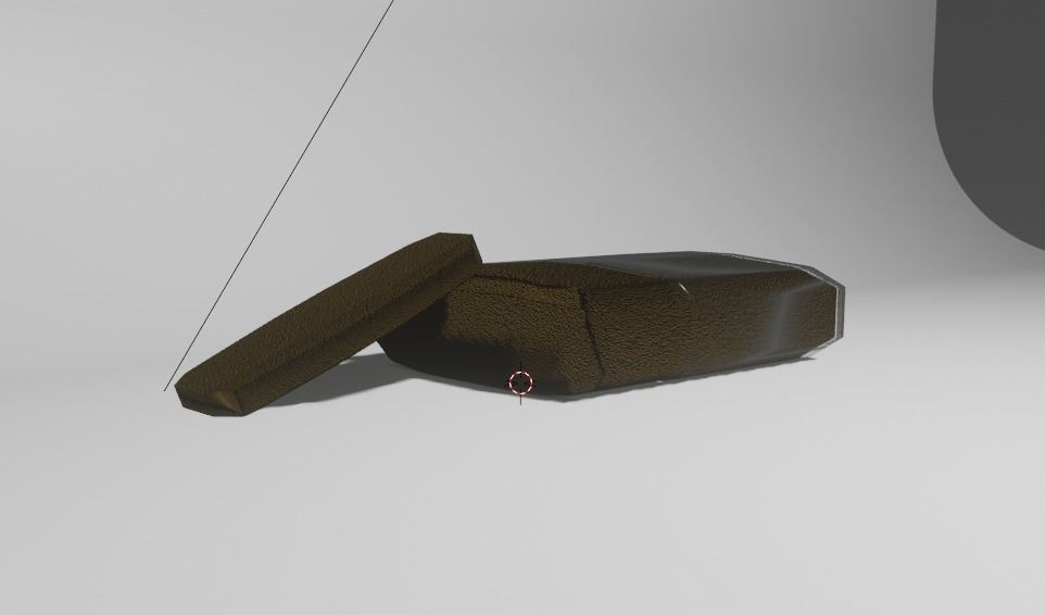 Cannabis Hash Brick Legal or Illegal Low-poly 3D model_4