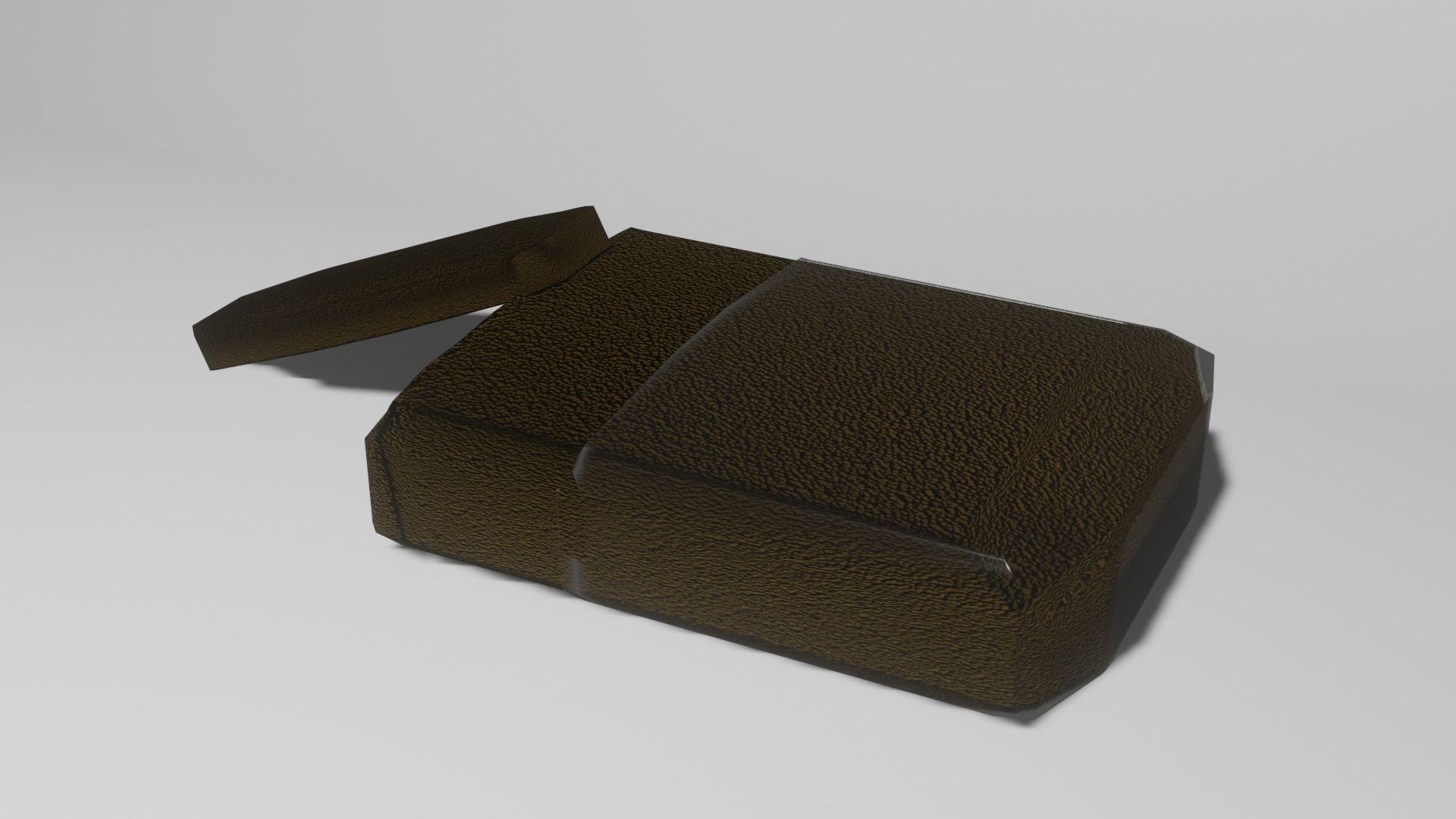 Cannabis Hash Brick Legal or Illegal Low-poly 3D model_3