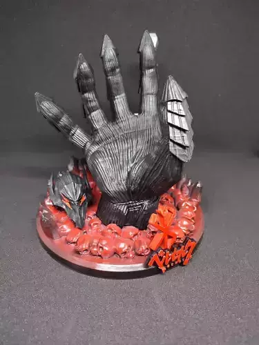 BERSERK GUTS HAND PS4 PS5 CONTROLLER HOLDER FANTASY CHARACTER 3D print model