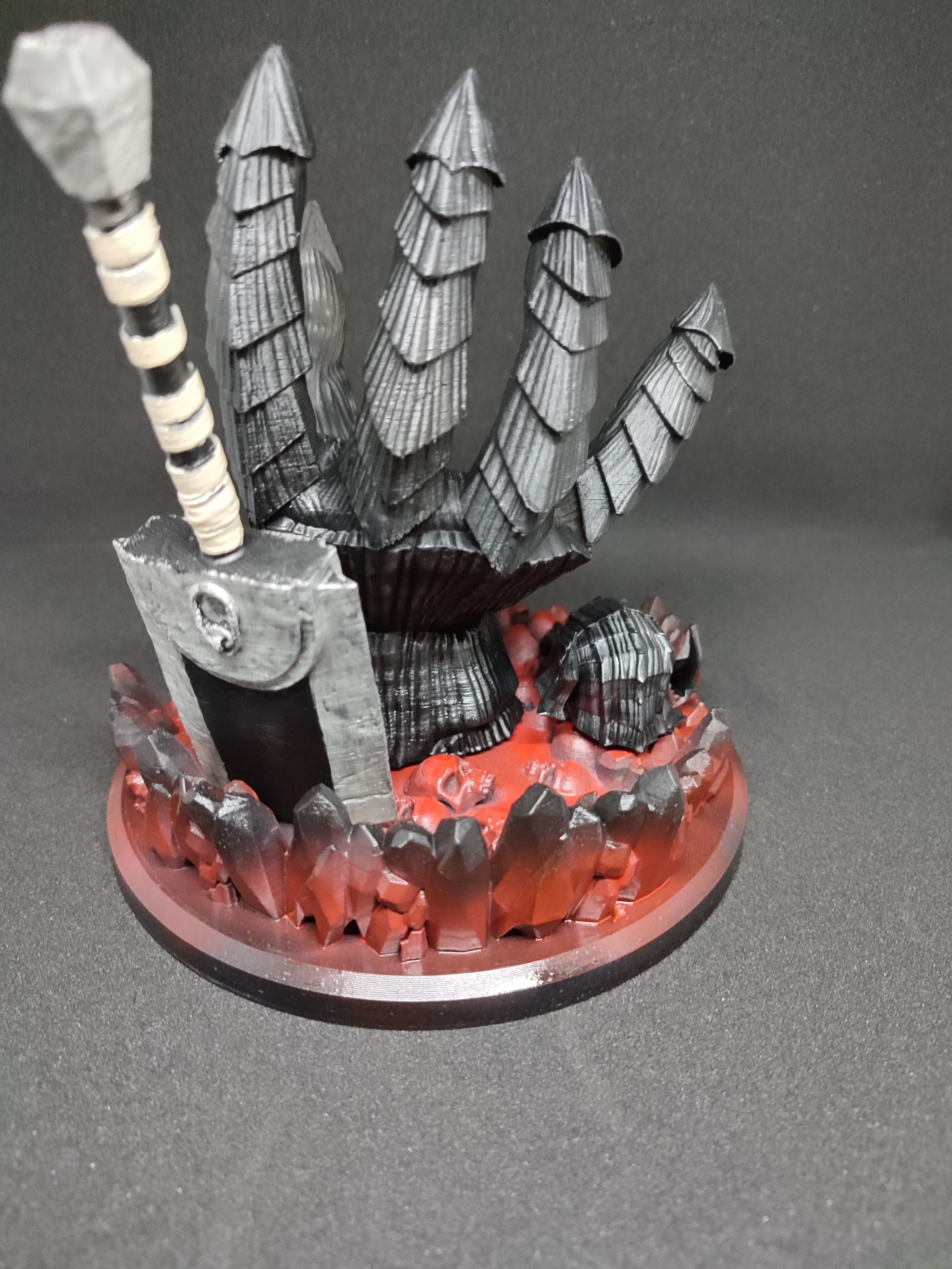 BERSERK GUTS HAND PS4 PS5 CONTROLLER HOLDER FANTASY CHARACTER 3D print model_1