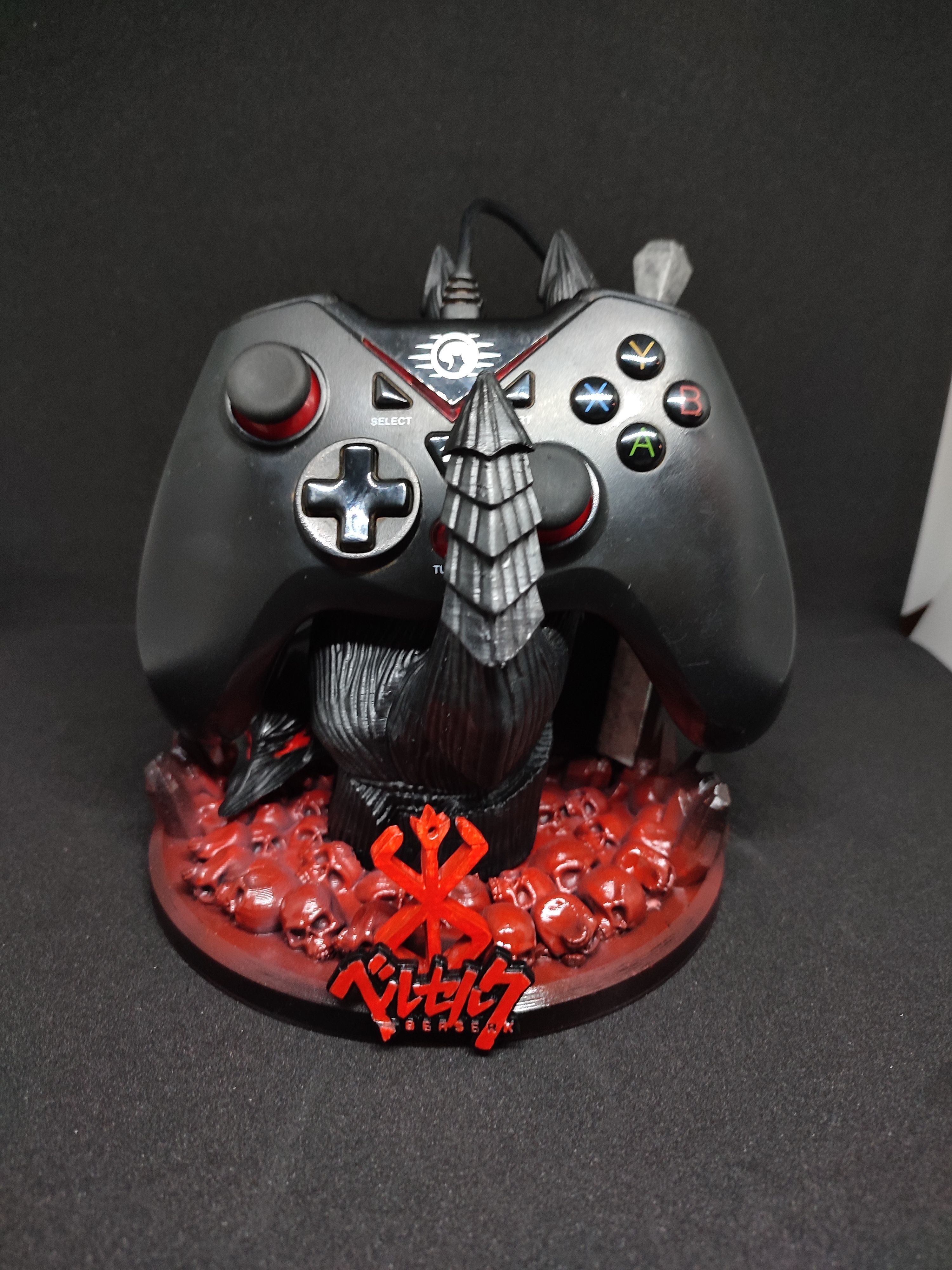 BERSERK GUTS HAND PS4 PS5 CONTROLLER HOLDER FANTASY CHARACTER 3D print model_3