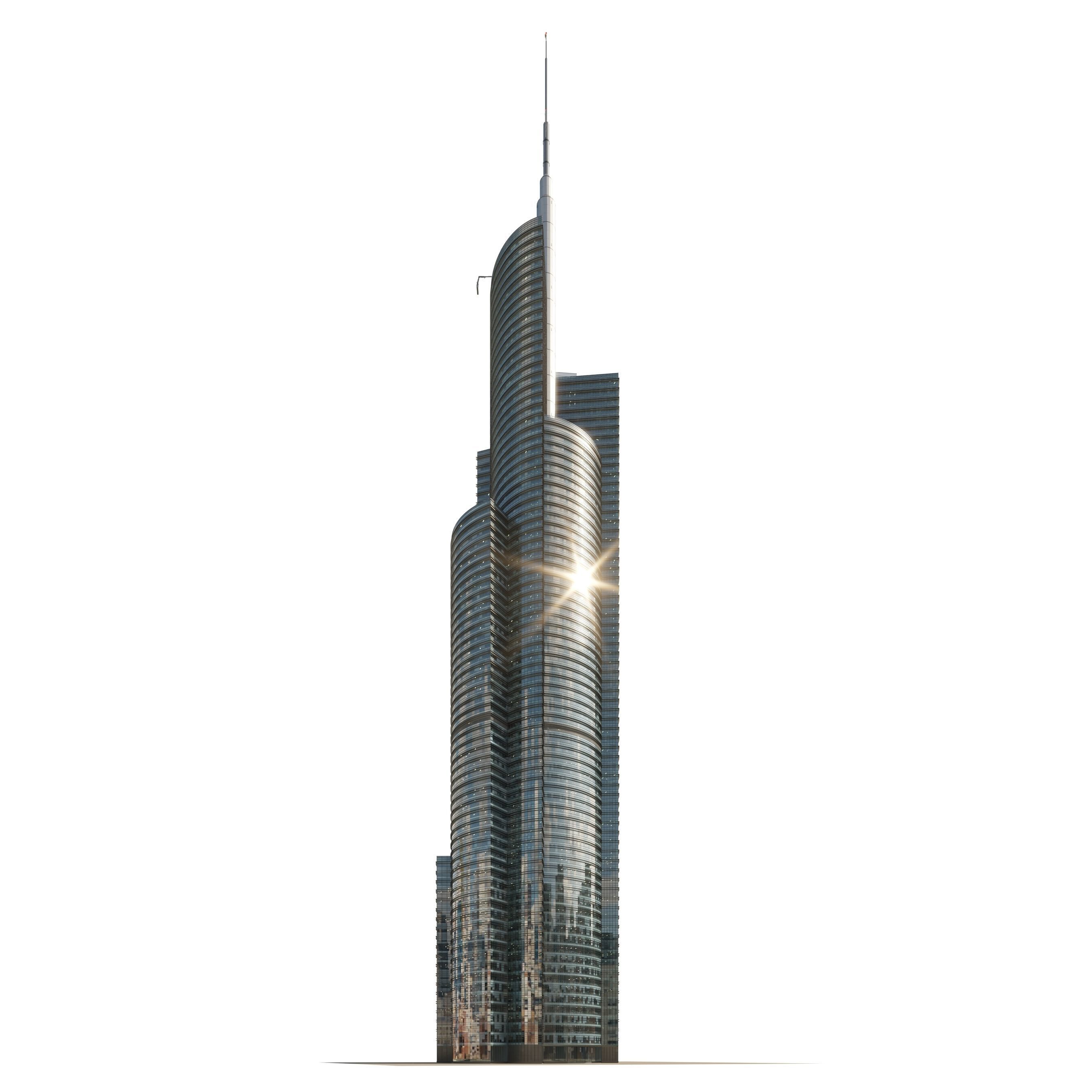 Skyscraper 3 3D model_2
