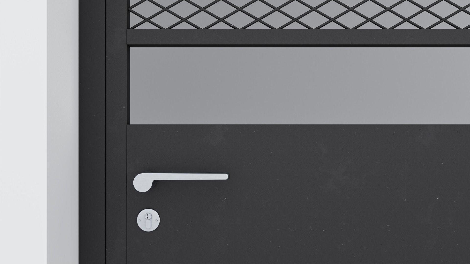 Aluminium door 28 3D model_4