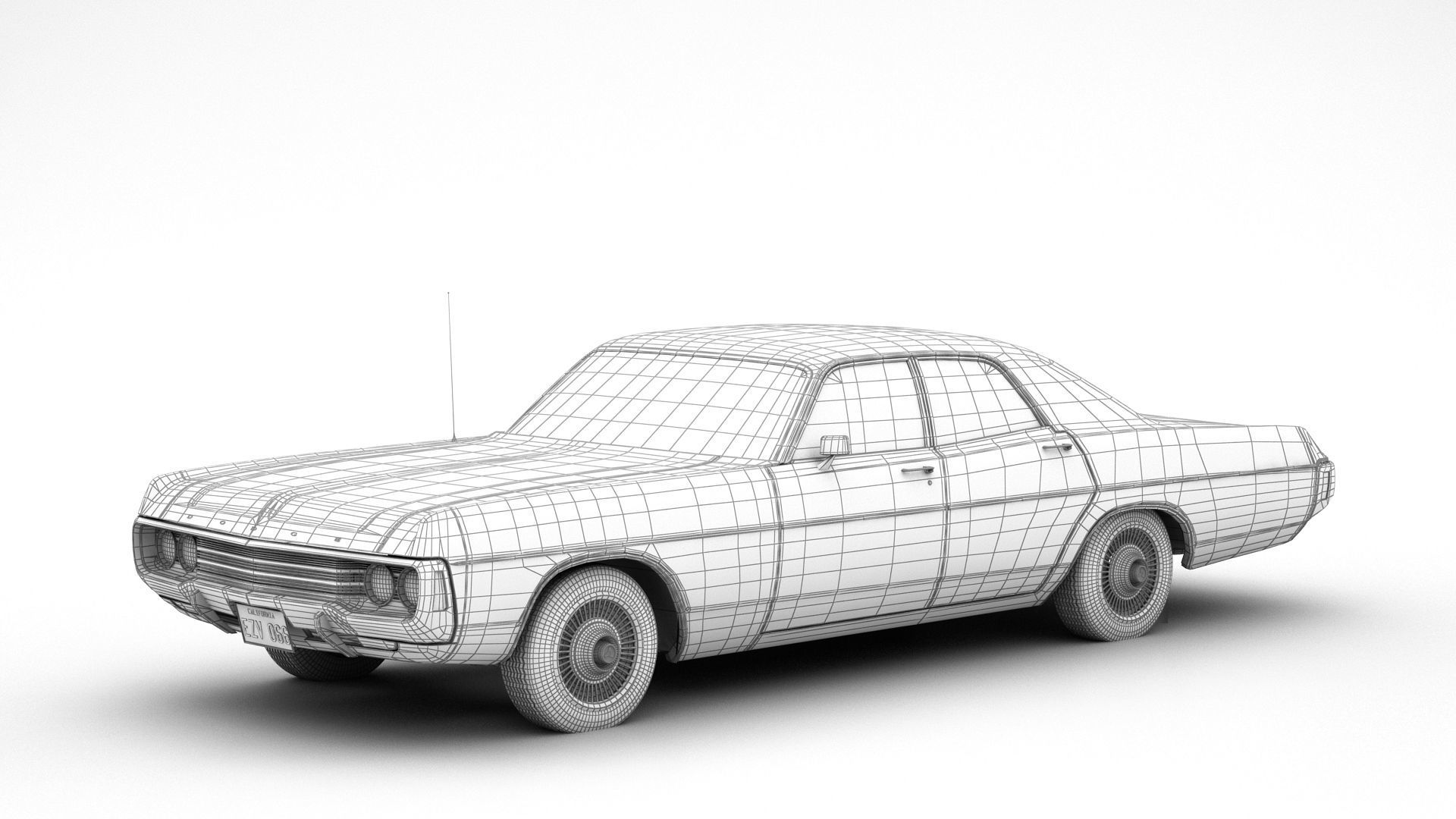 Dodge Polara 1971 3D model_10