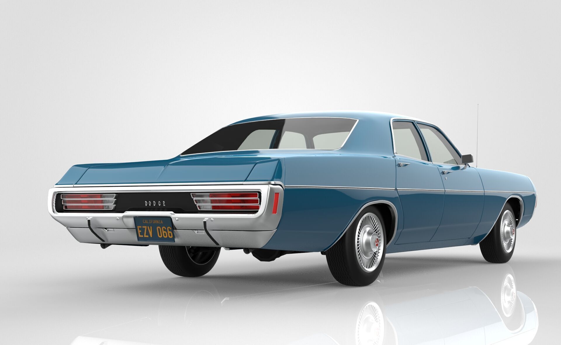 Dodge Polara 1971 3D model_5