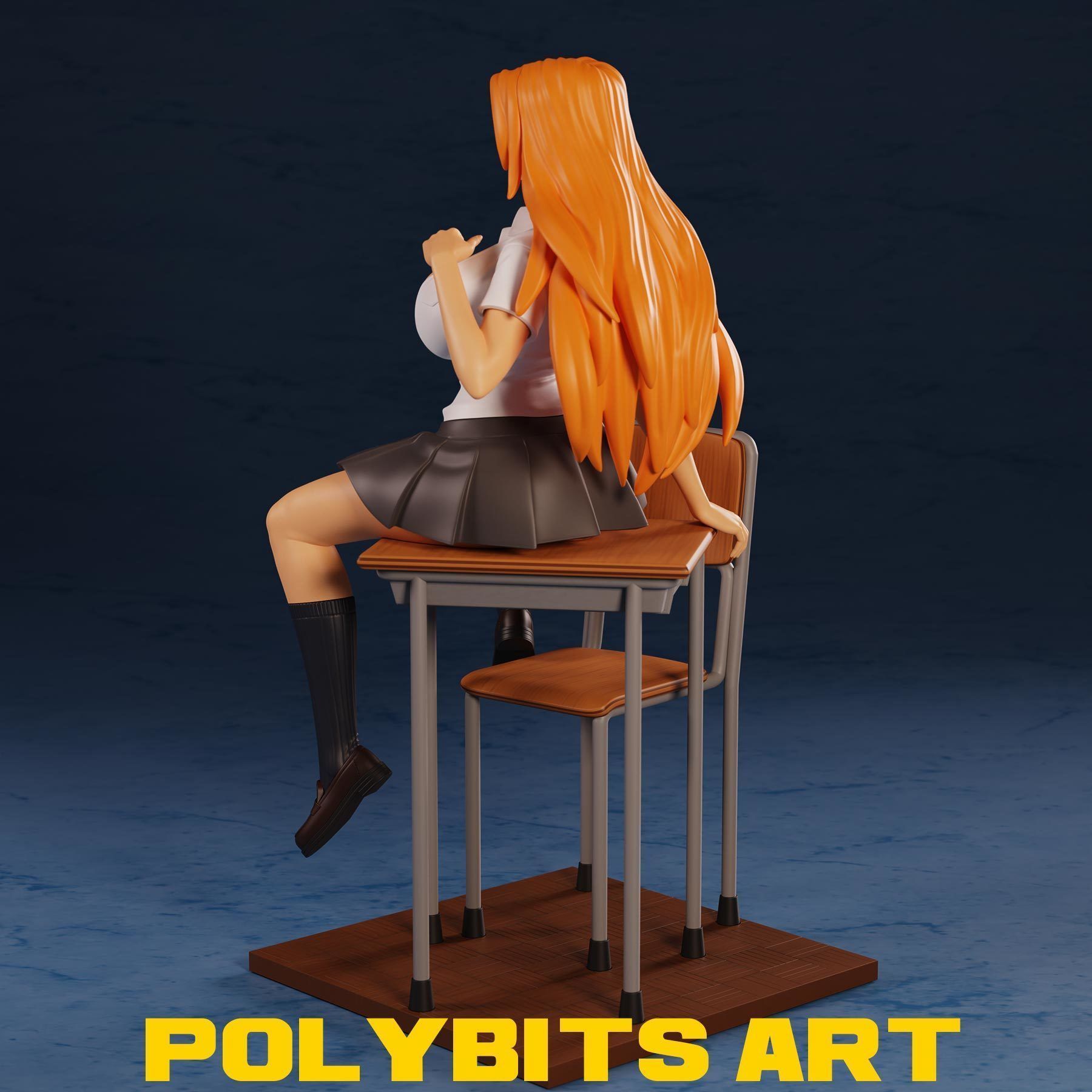 Matsumoto Rangiku Bleach Anime Figure 3D print model_9