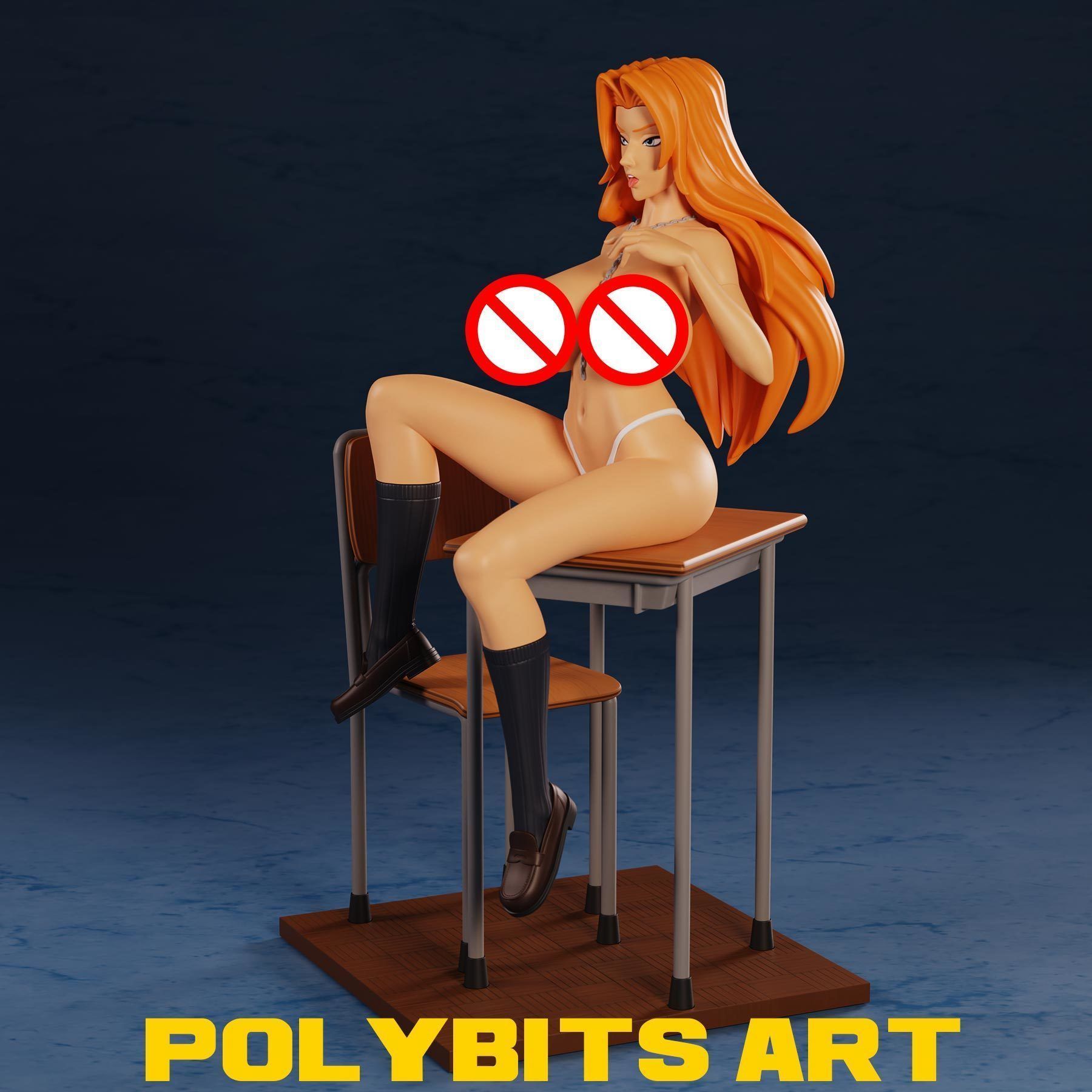 Matsumoto Rangiku Bleach Anime Figure 3D print model_18