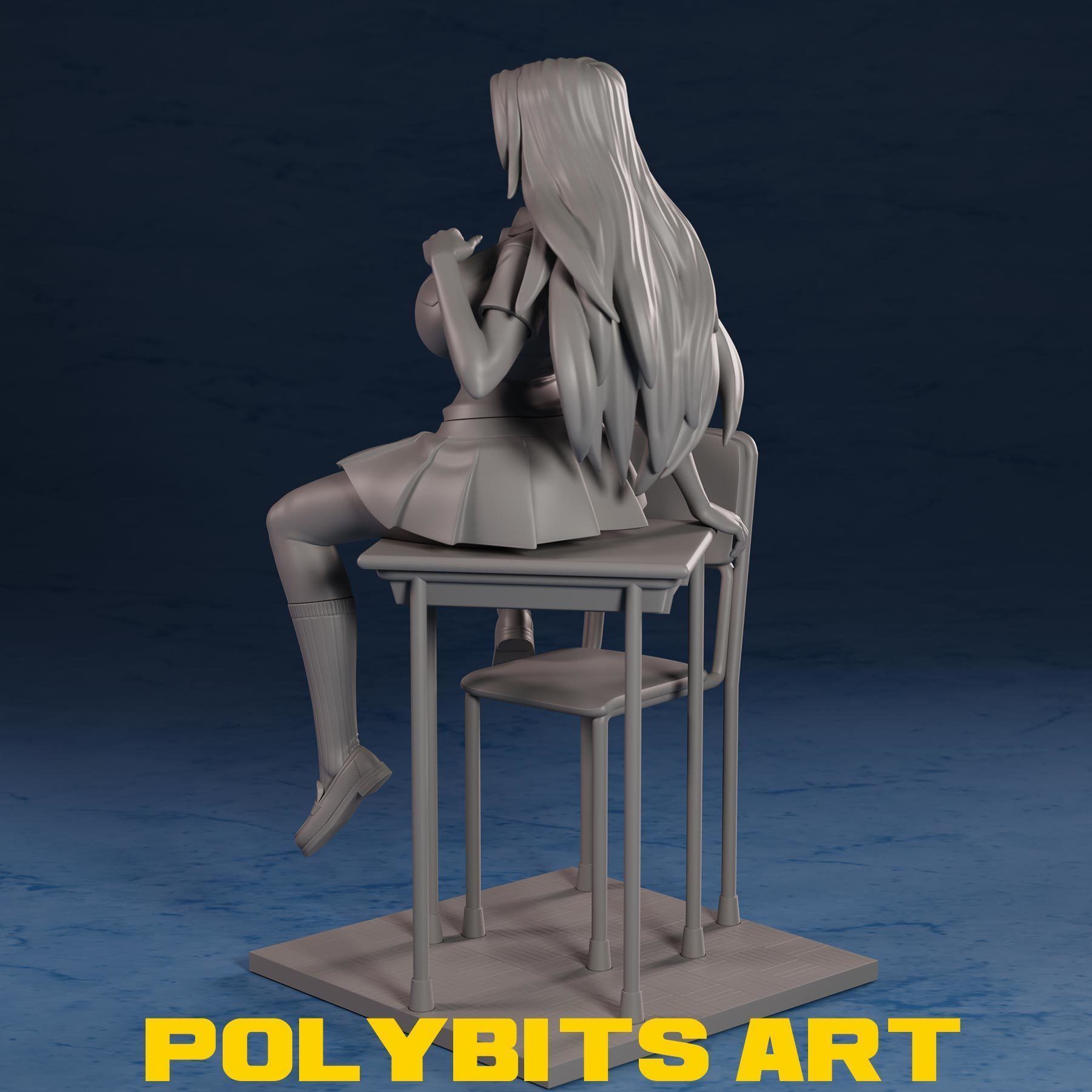 Matsumoto Rangiku Bleach Anime Figure 3D print model_10