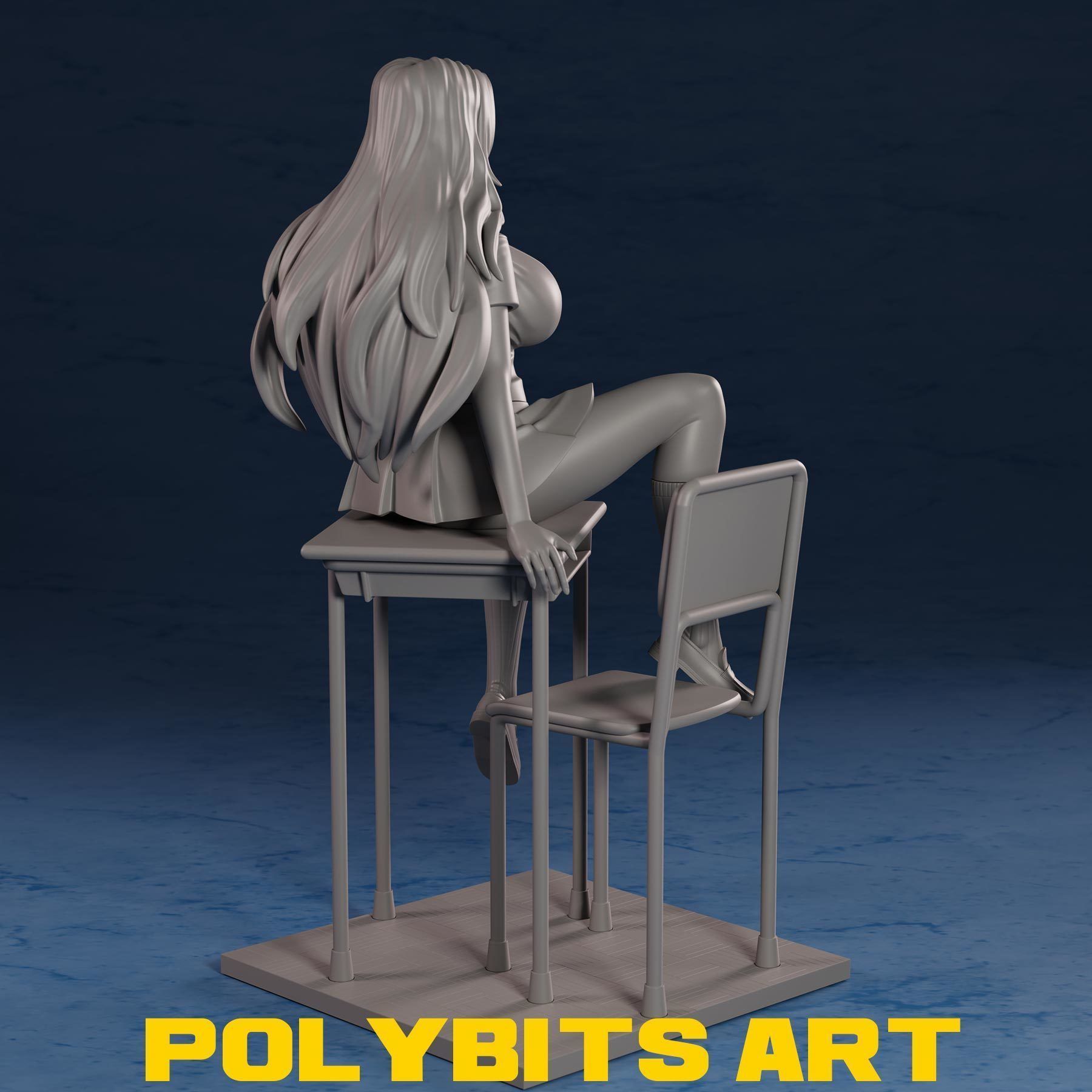Matsumoto Rangiku Bleach Anime Figure 3D print model_8