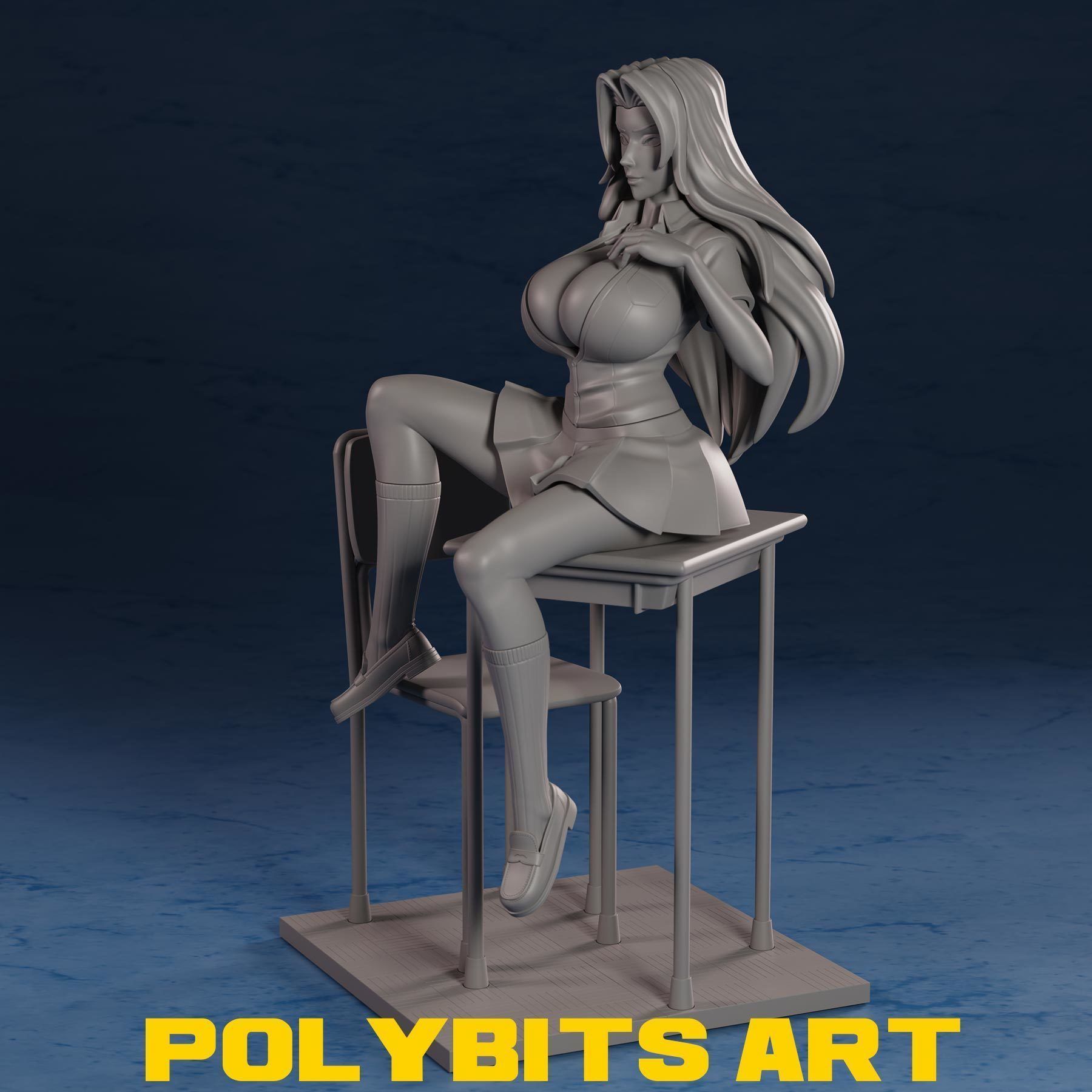 Matsumoto Rangiku Bleach Anime Figure 3D print model_12