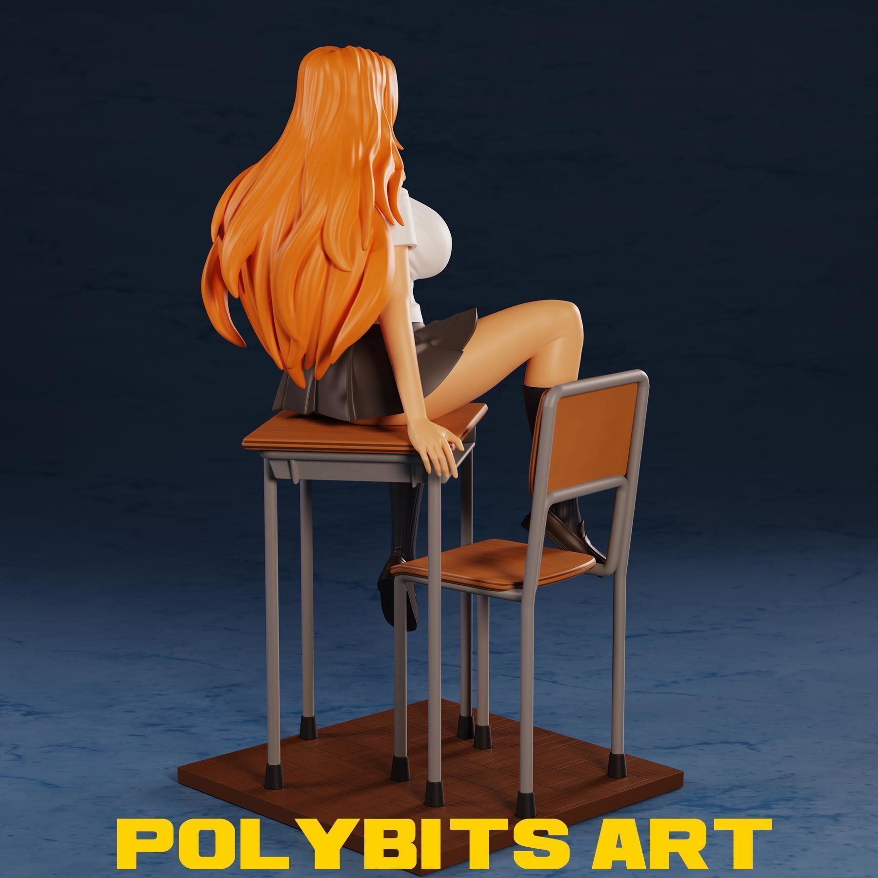 Matsumoto Rangiku Bleach Anime Figure 3D print model_7