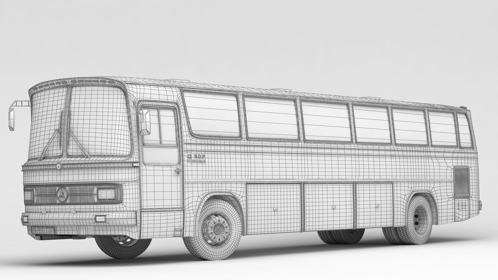 Mercedes Benz O302 3D model_11