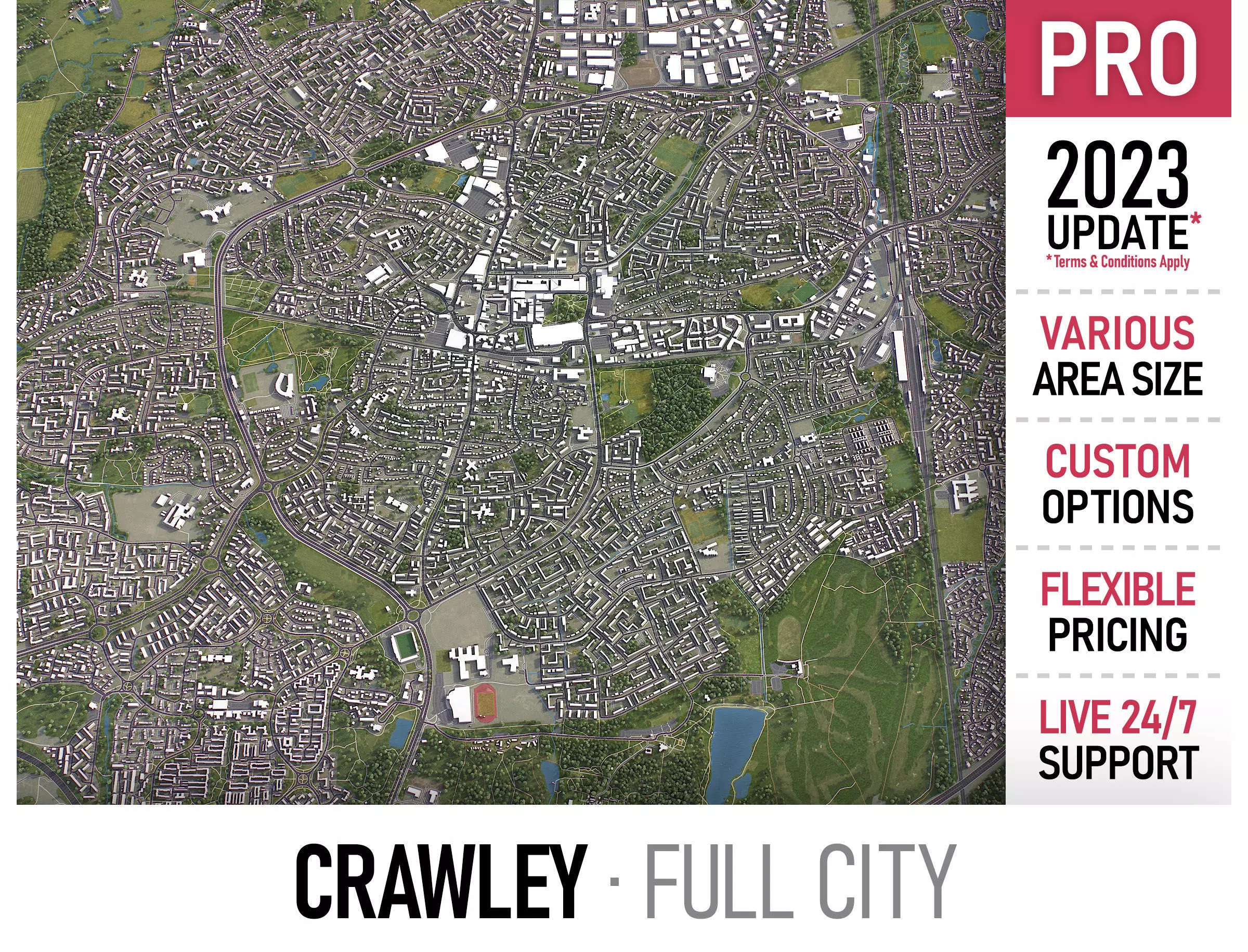 Crawley Low-poly 3D model