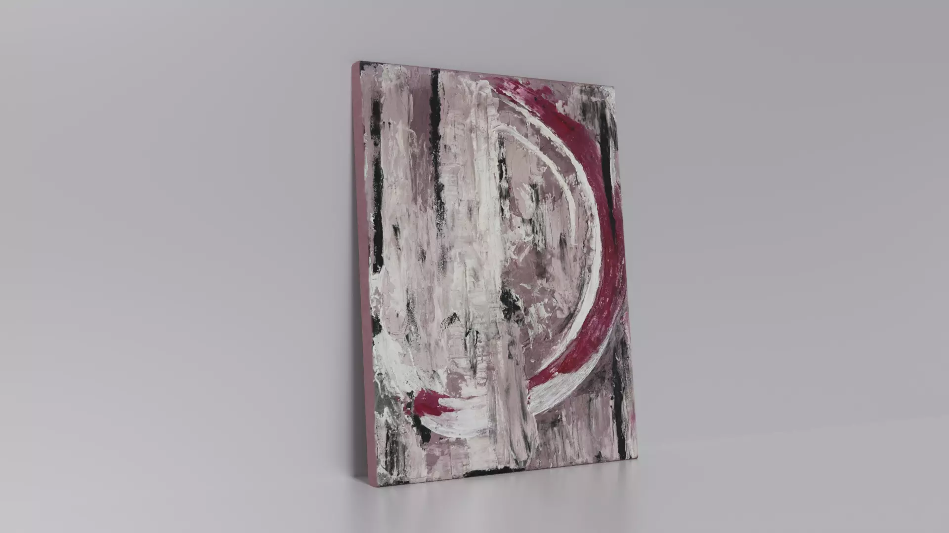 Painting in the interior Low-poly 3D model