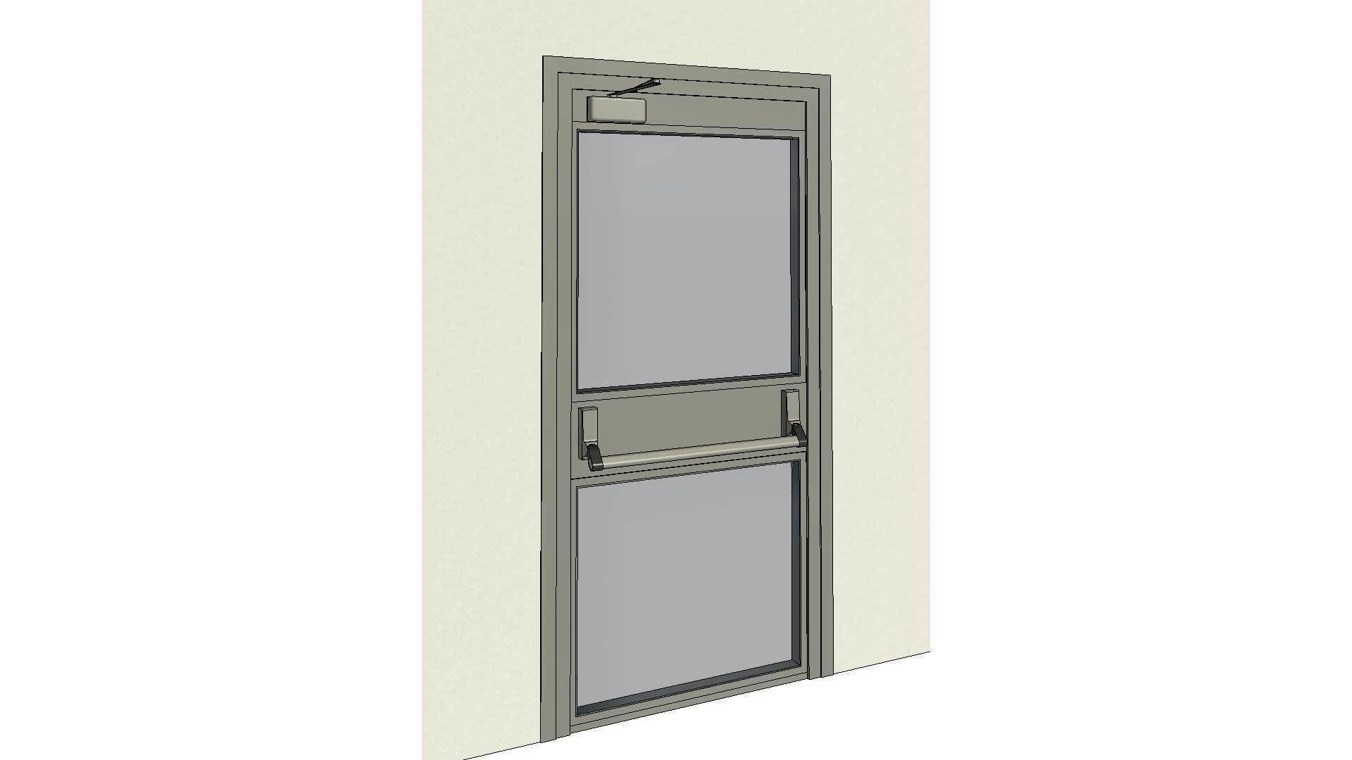 Internal Single Door 3D model_7