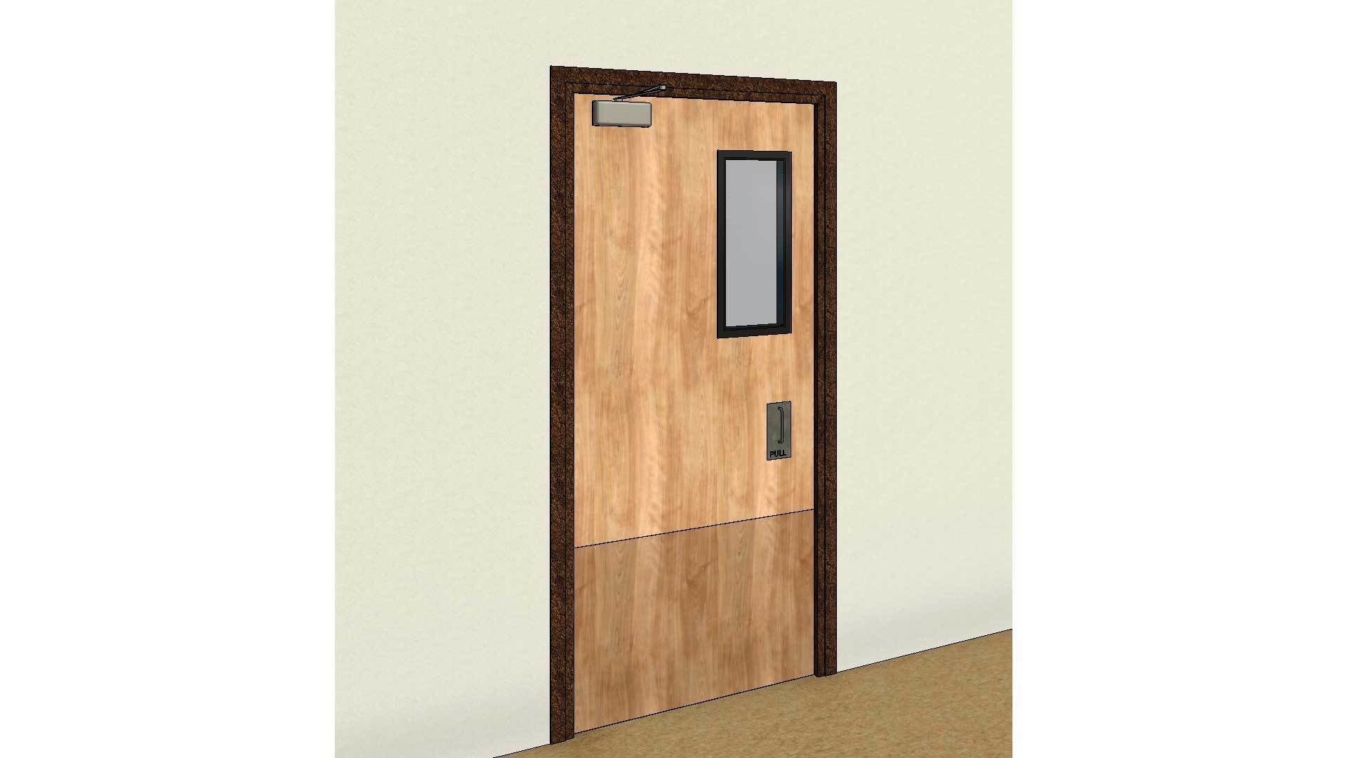Internal Single Door 3D model_3