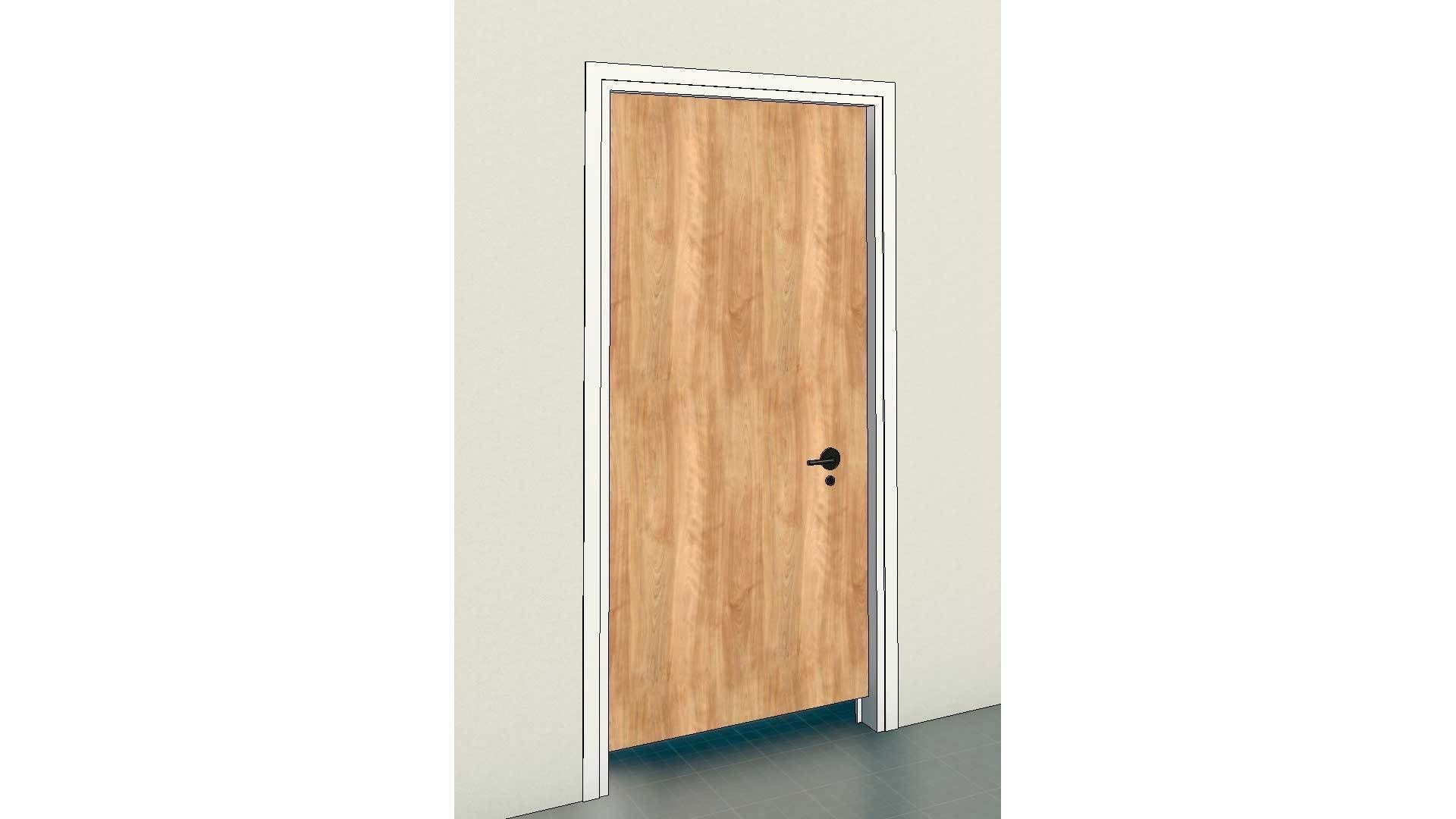 Internal Single Door 3D model_9