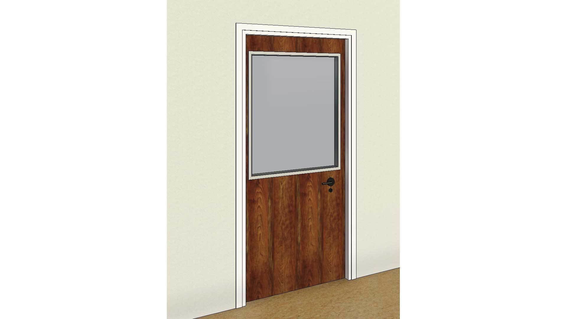 Internal Single Door 3D model_5