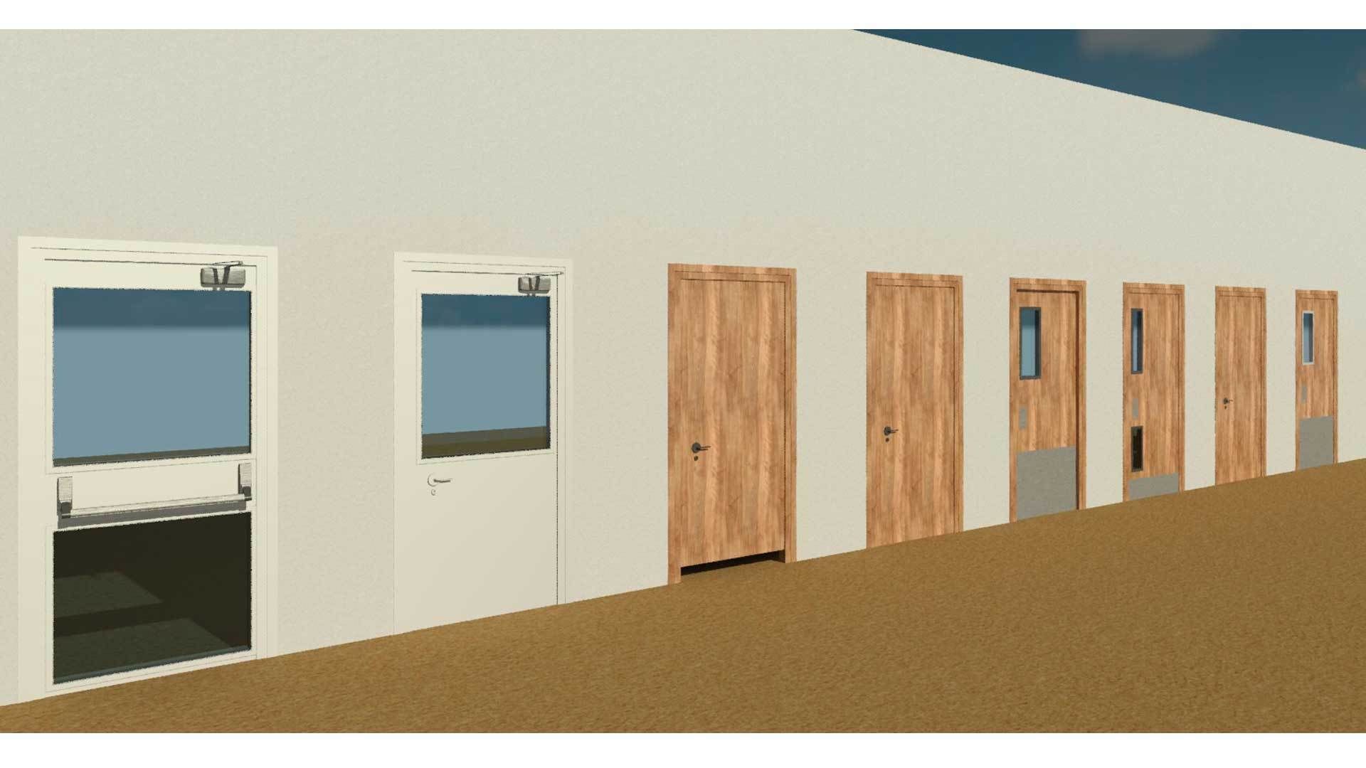 Internal Single Door 3D model_2
