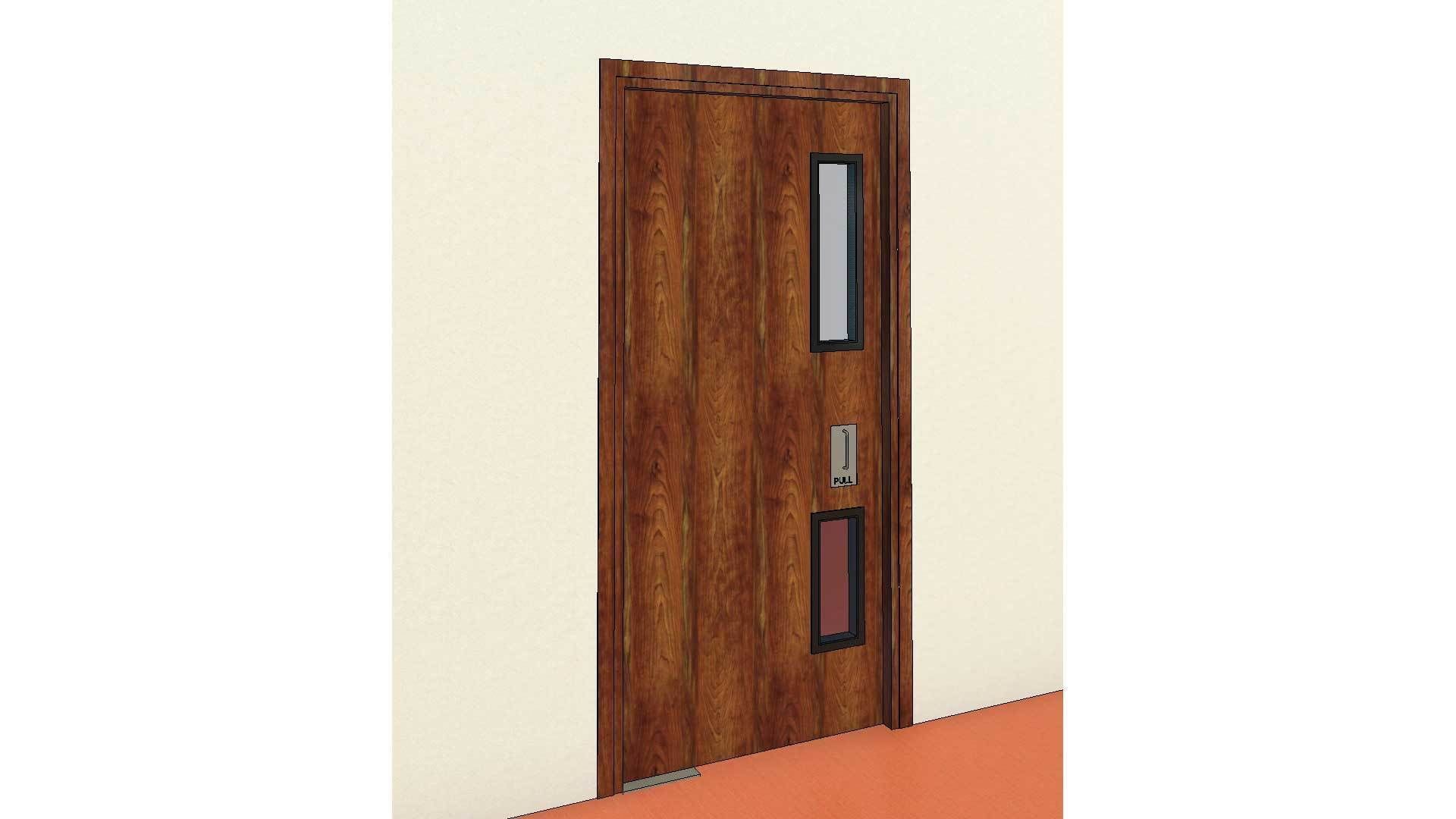 Internal Single Door 3D model_8
