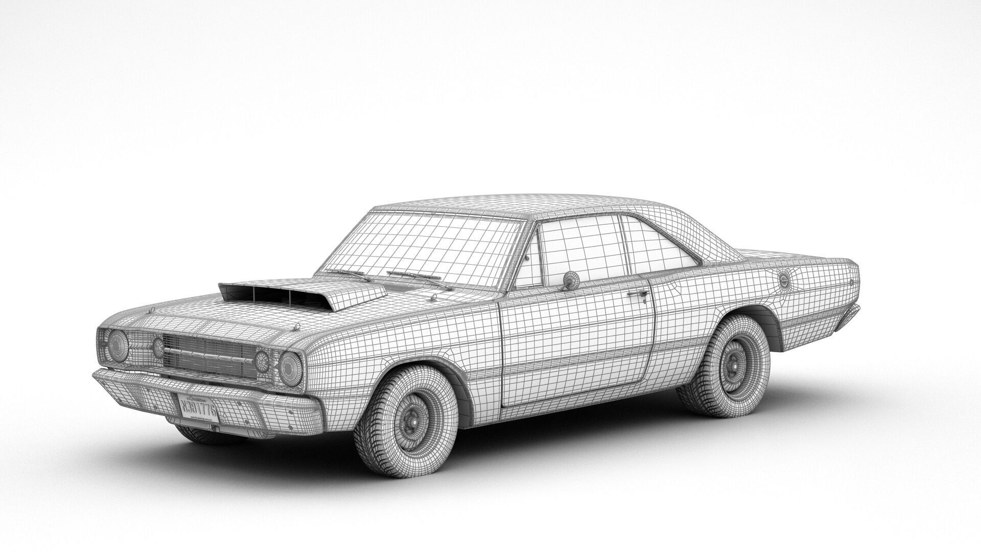 Dodge Dart Hemi 3D model_11