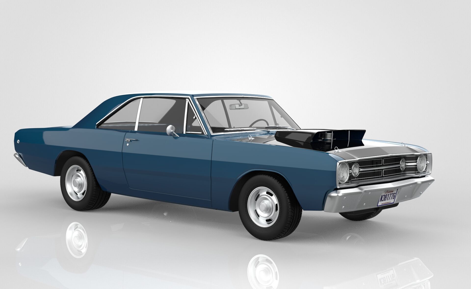 Dodge Dart Hemi 3D model_8