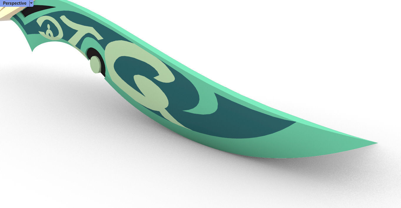 Genshin Impact Alhaitham secondary sword  3D print model_8