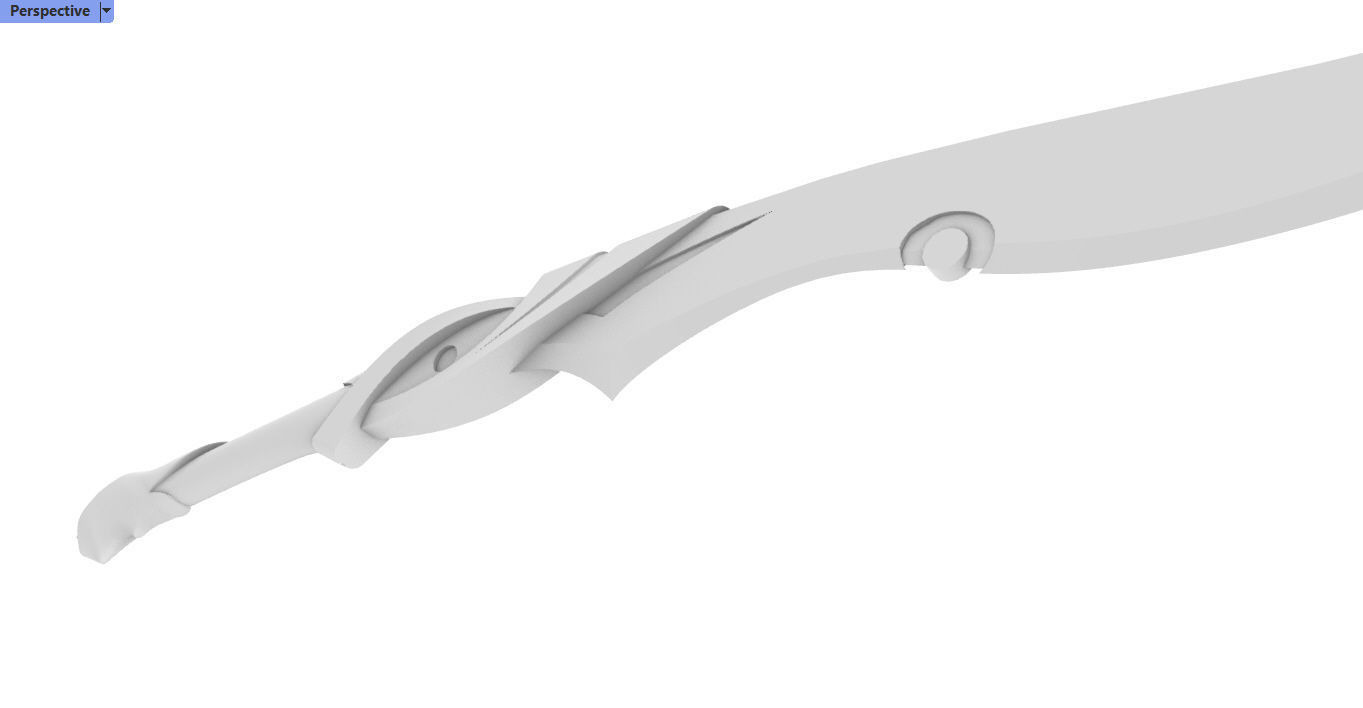 Genshin Impact Alhaitham secondary sword  3D print model_12