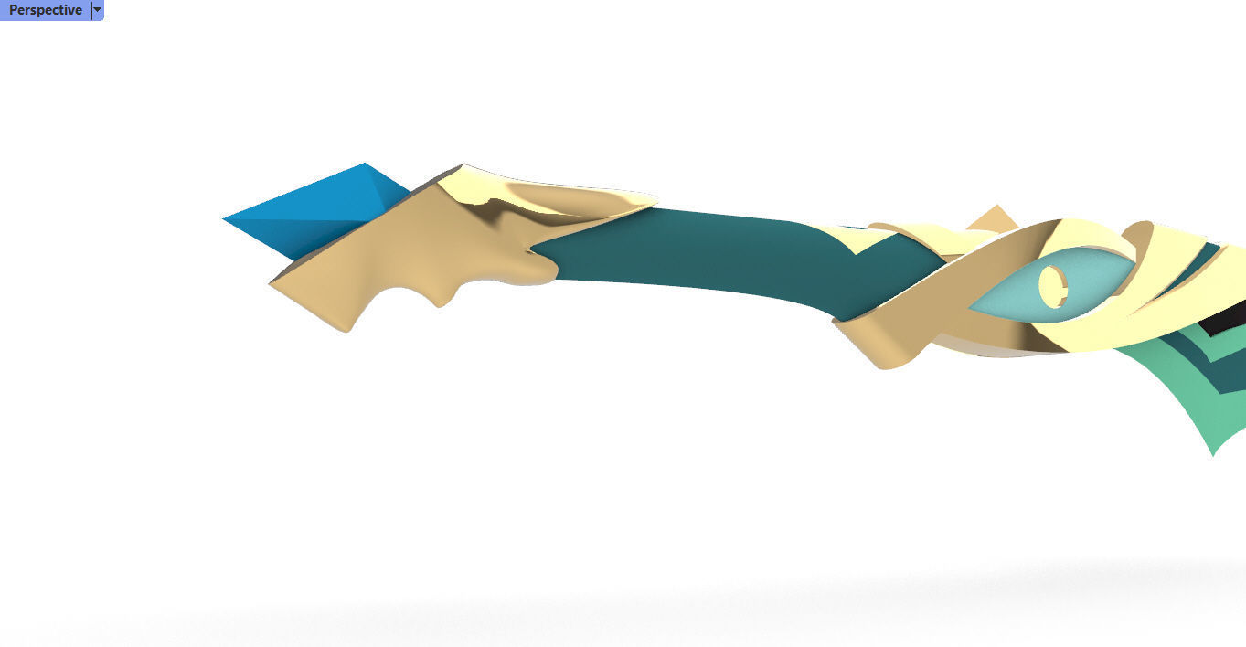 Genshin Impact Alhaitham secondary sword  3D print model_5