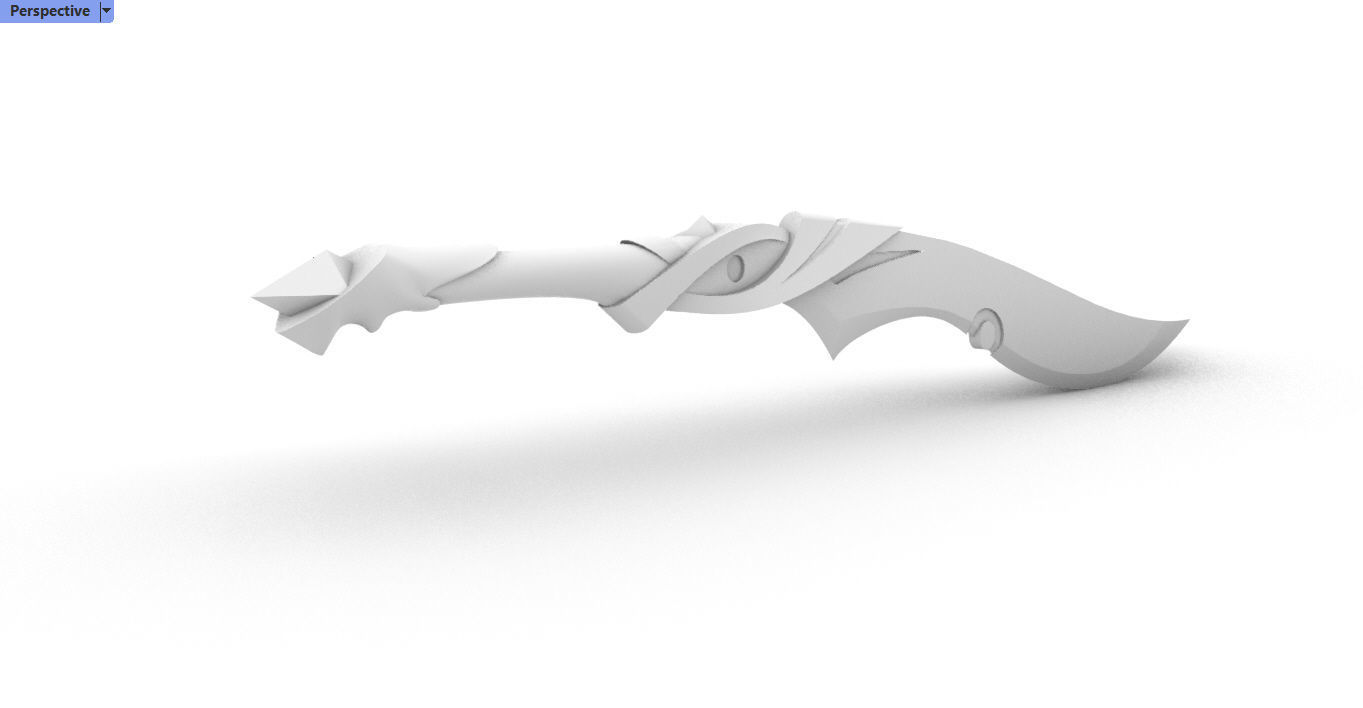 Genshin Impact Alhaitham secondary sword  3D print model_9