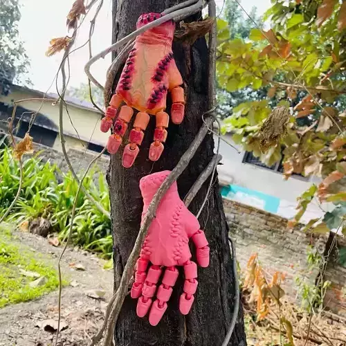 FLEXY PRINT-IN-PLACE THING HAND ARTICULATED 3D print model
