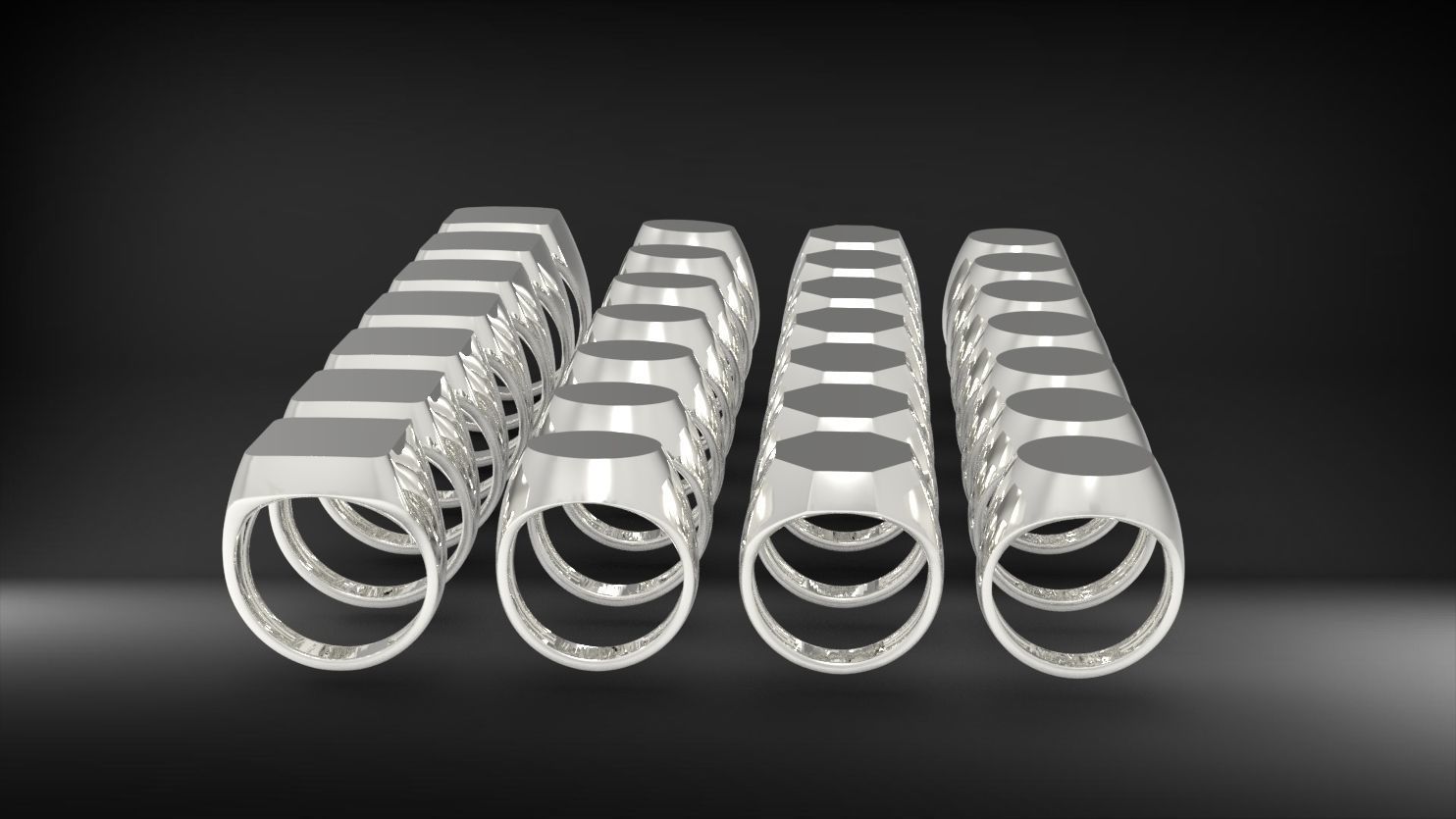 SIGNET YUZUKLER - 28 ADET TOPLU 3D print model_11