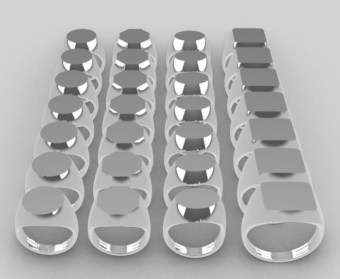 SIGNET YUZUKLER - 28 ADET TOPLU 3D print model_17