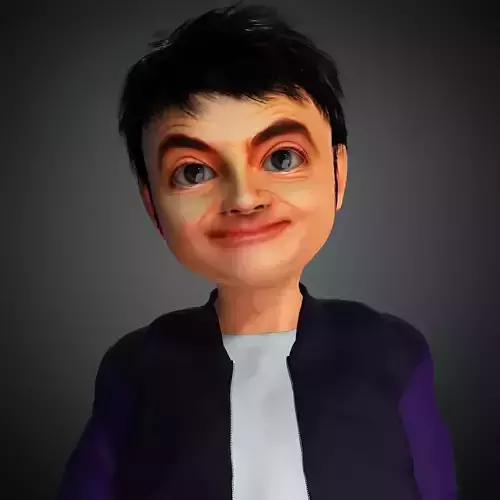 Mr Bean 3D Cartoon Character Model Blender Maya Iclone 3D model