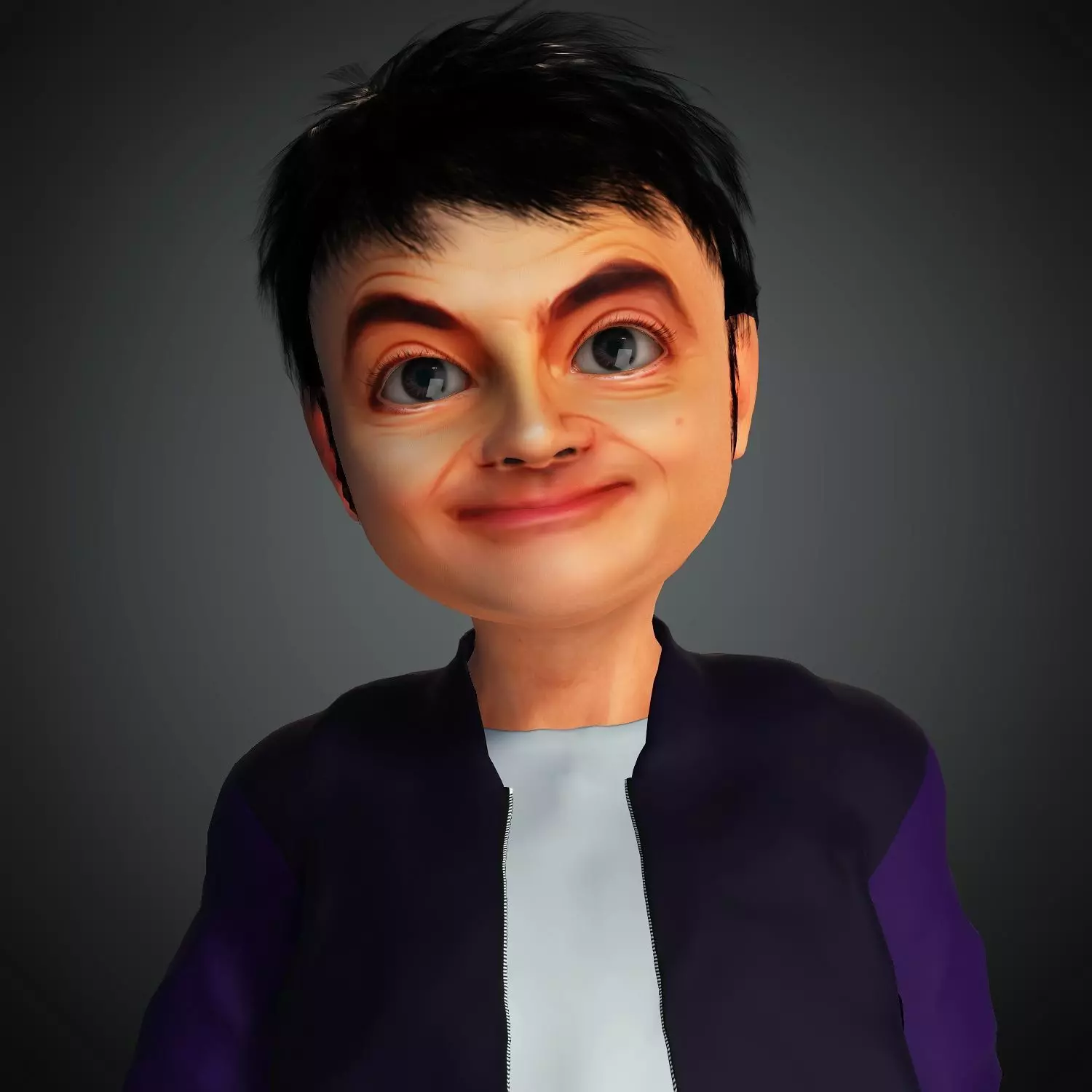 Mr Bean 3D Cartoon Character Model Blender Maya Iclone 3D model
