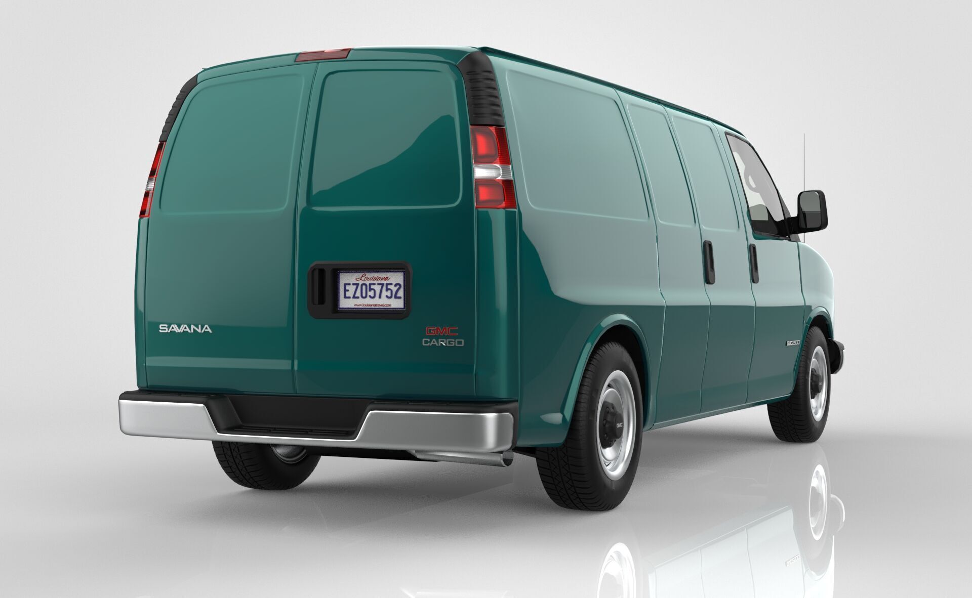 GMC Savana Van 1997 3D model_5