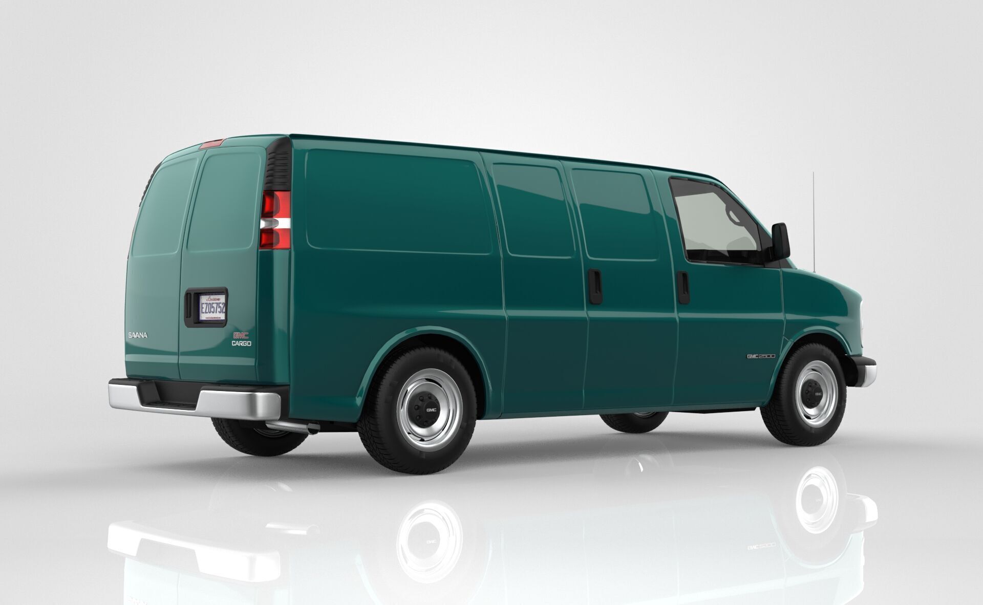 GMC Savana Van 1997 3D model_6