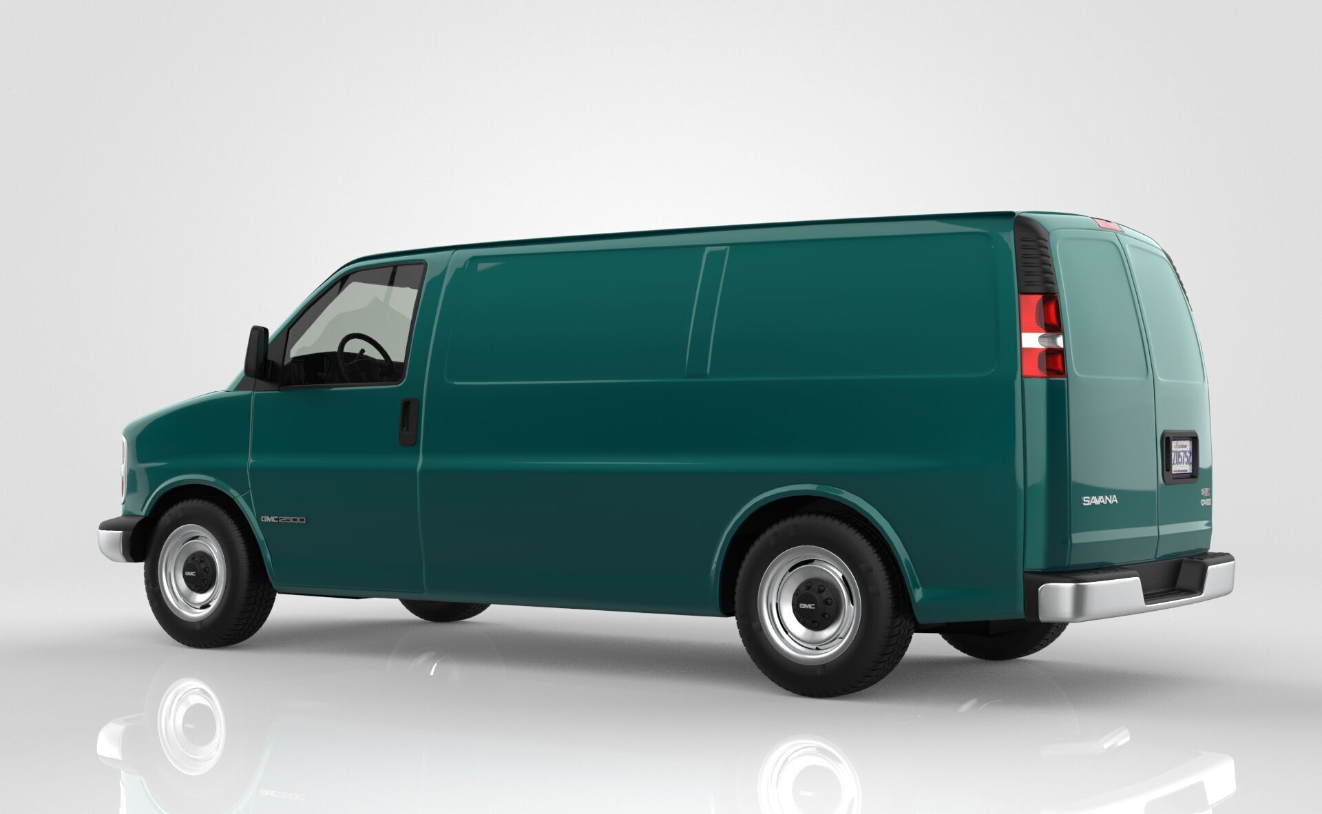 GMC Savana Van 1997 3D model_2