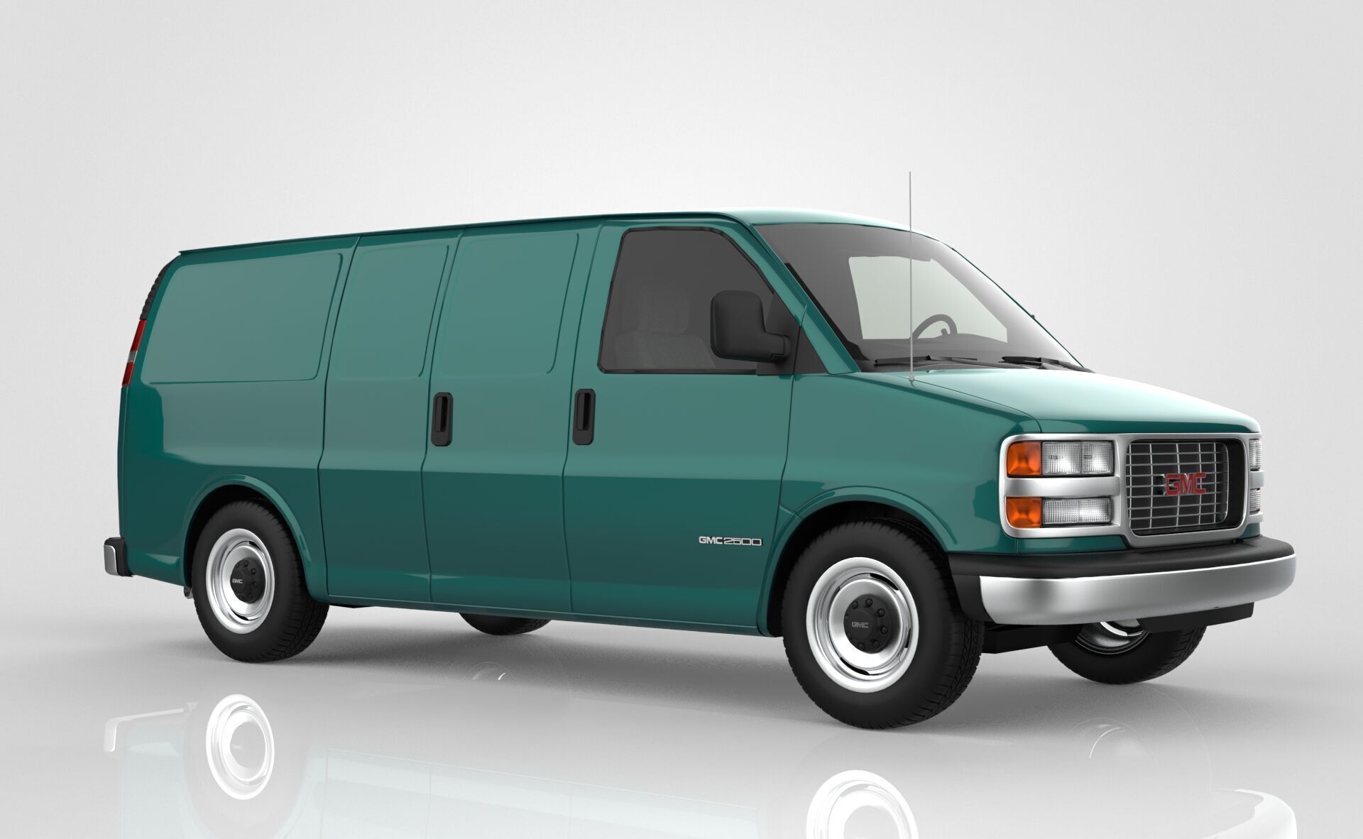 GMC Savana Van 1997 3D model_8